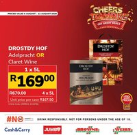 Jumbo special from 06/08/2026 Jumbo Mid-month. Major savings. Liquor Specials