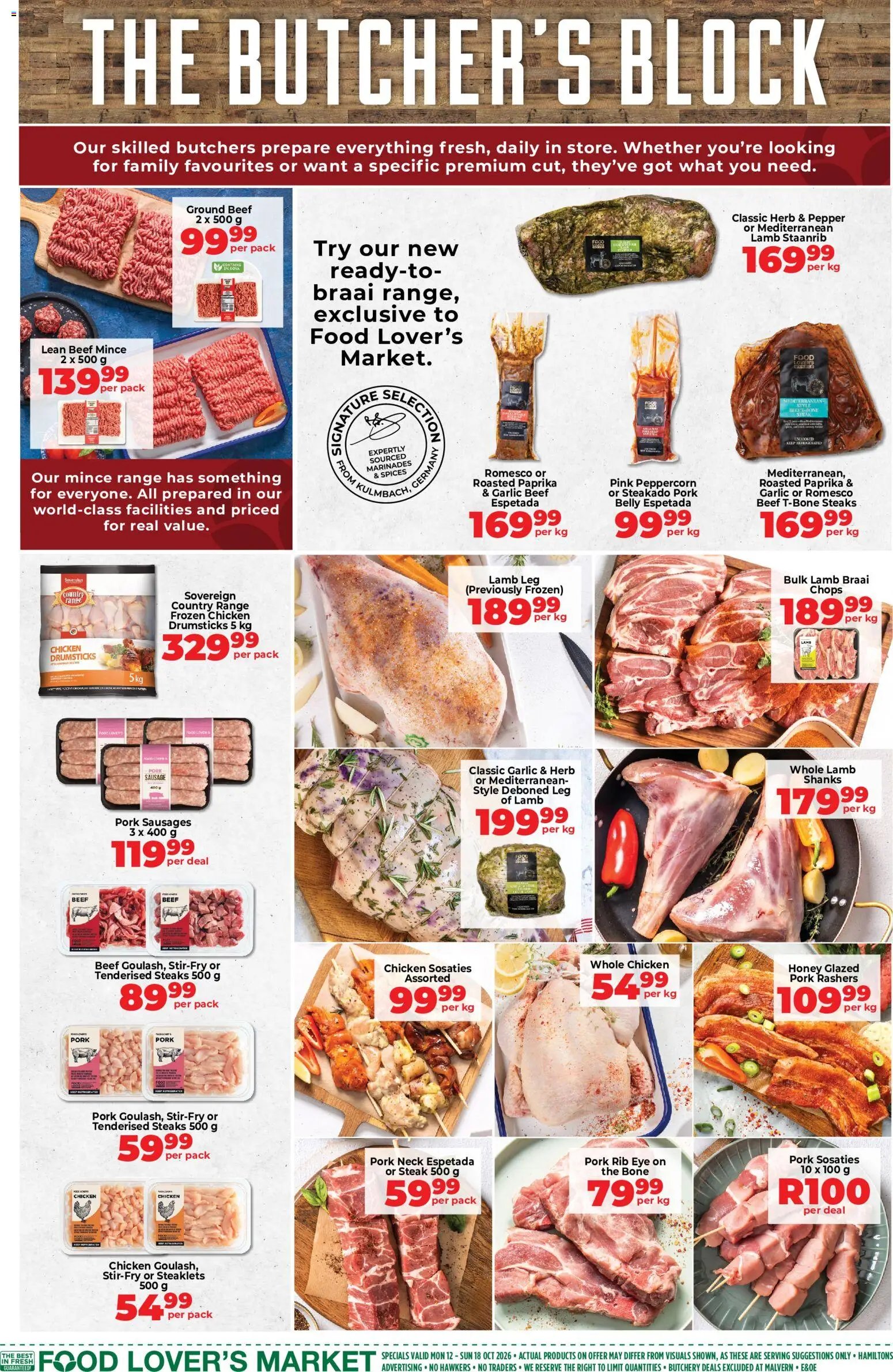 Food Lover's Market KwaZulu-Natal - Weekly Specials from 12/10 - 18/10/2026 > Promotions