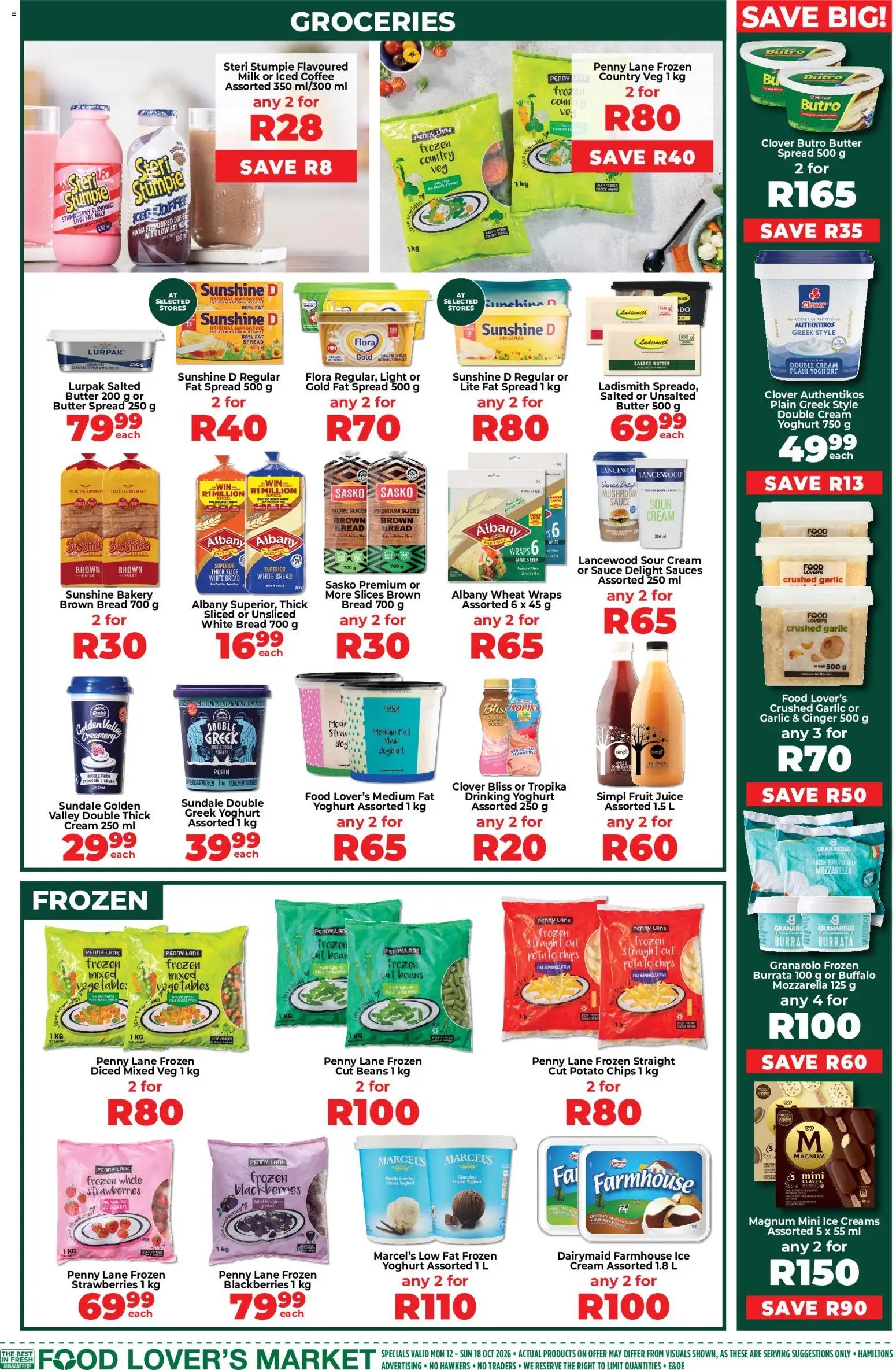 Food Lover's Market KwaZulu-Natal - Weekly Specials from 12/10 - 18/10/2026 > Promotions