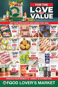 Food Lover's Market KwaZulu-Natal - Weekly Specials from 12/10 - 18/10/2026 > Promotions