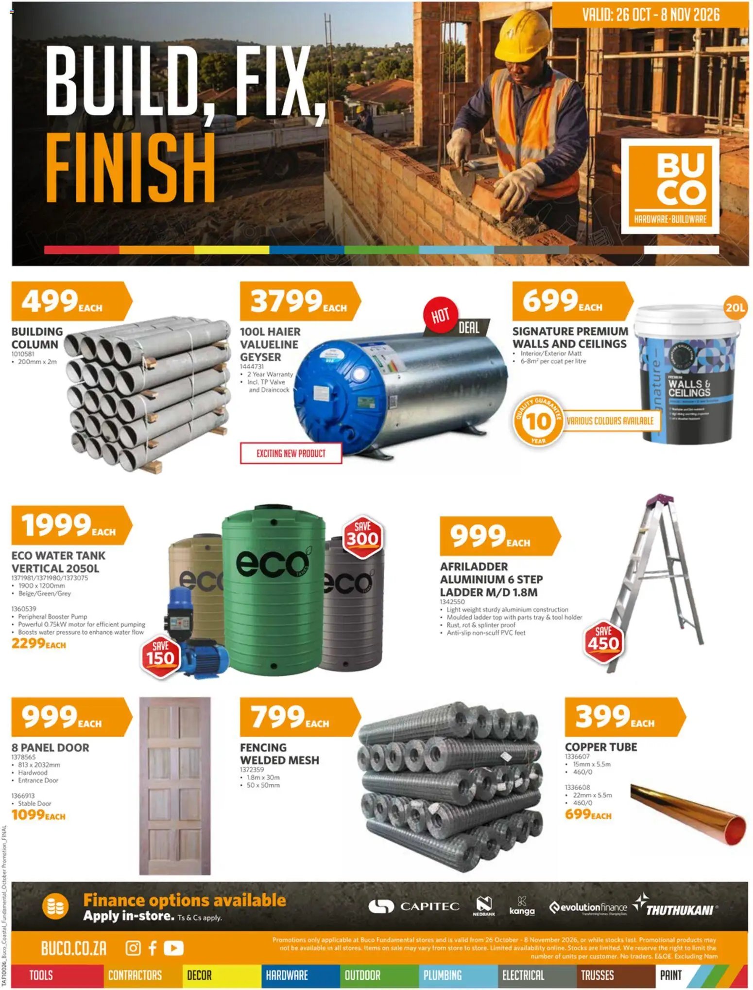BUCO Specials Coastal Fundamental from 26/10 - 08/11/2026 > Promotions