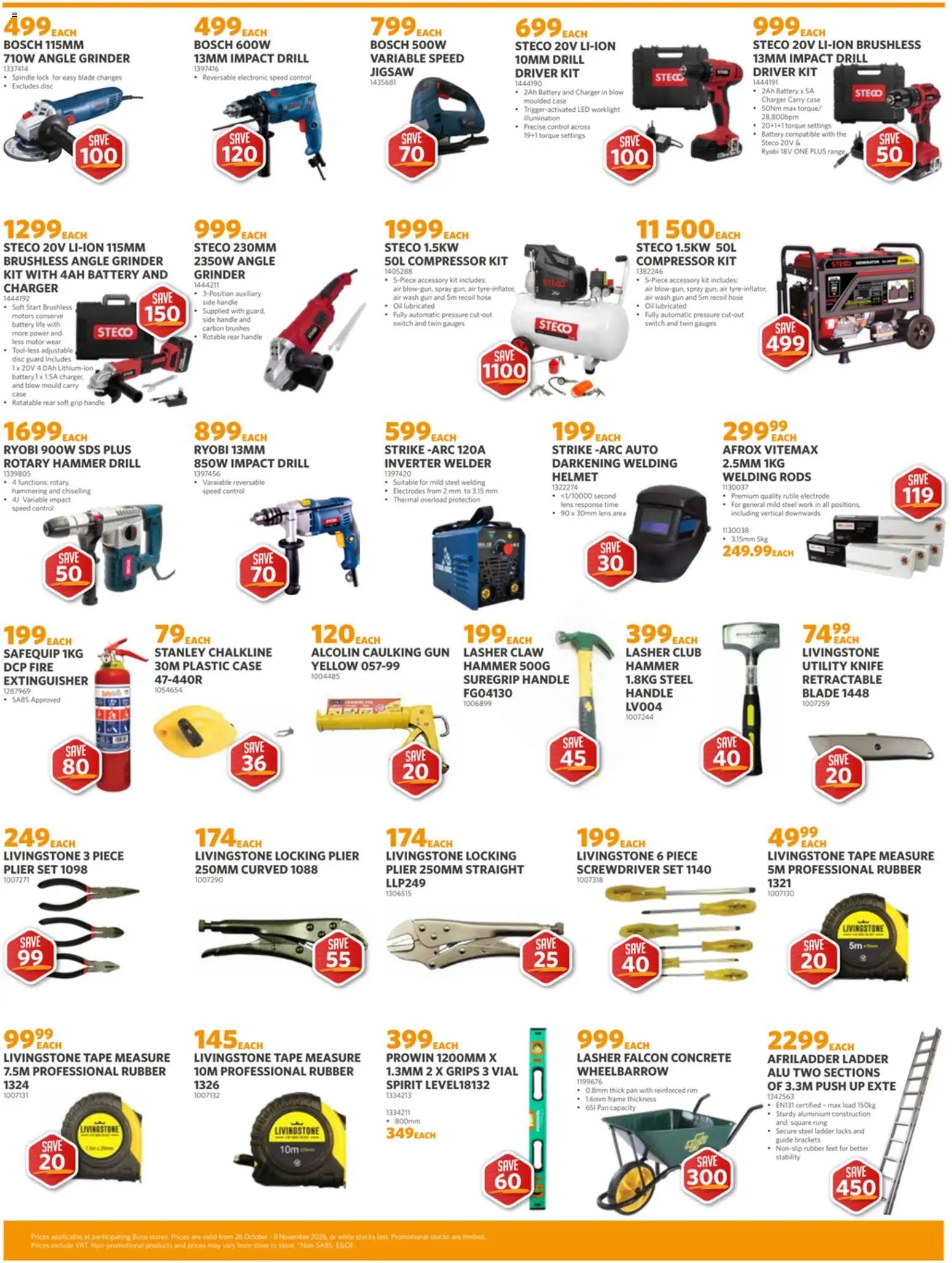 BUCO Specials Coastal Fundamental from 26/10 - 08/11/2026 > Promotions