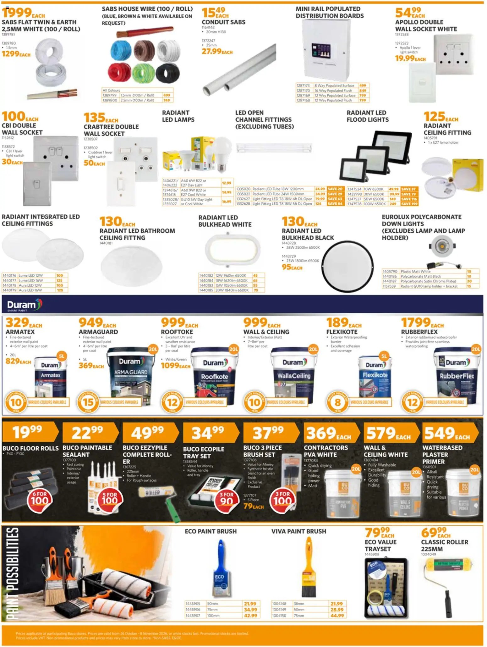 BUCO Specials Coastal Fundamental from 26/10 - 08/11/2026 > Promotions