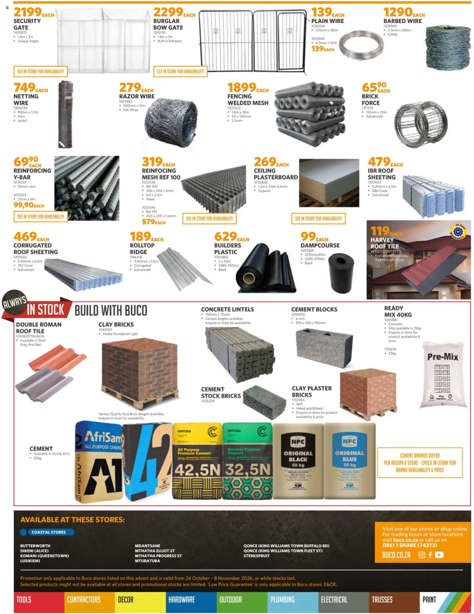 BUCO Specials Coastal Fundamental from 26/10 - 08/11/2026 > Promotions