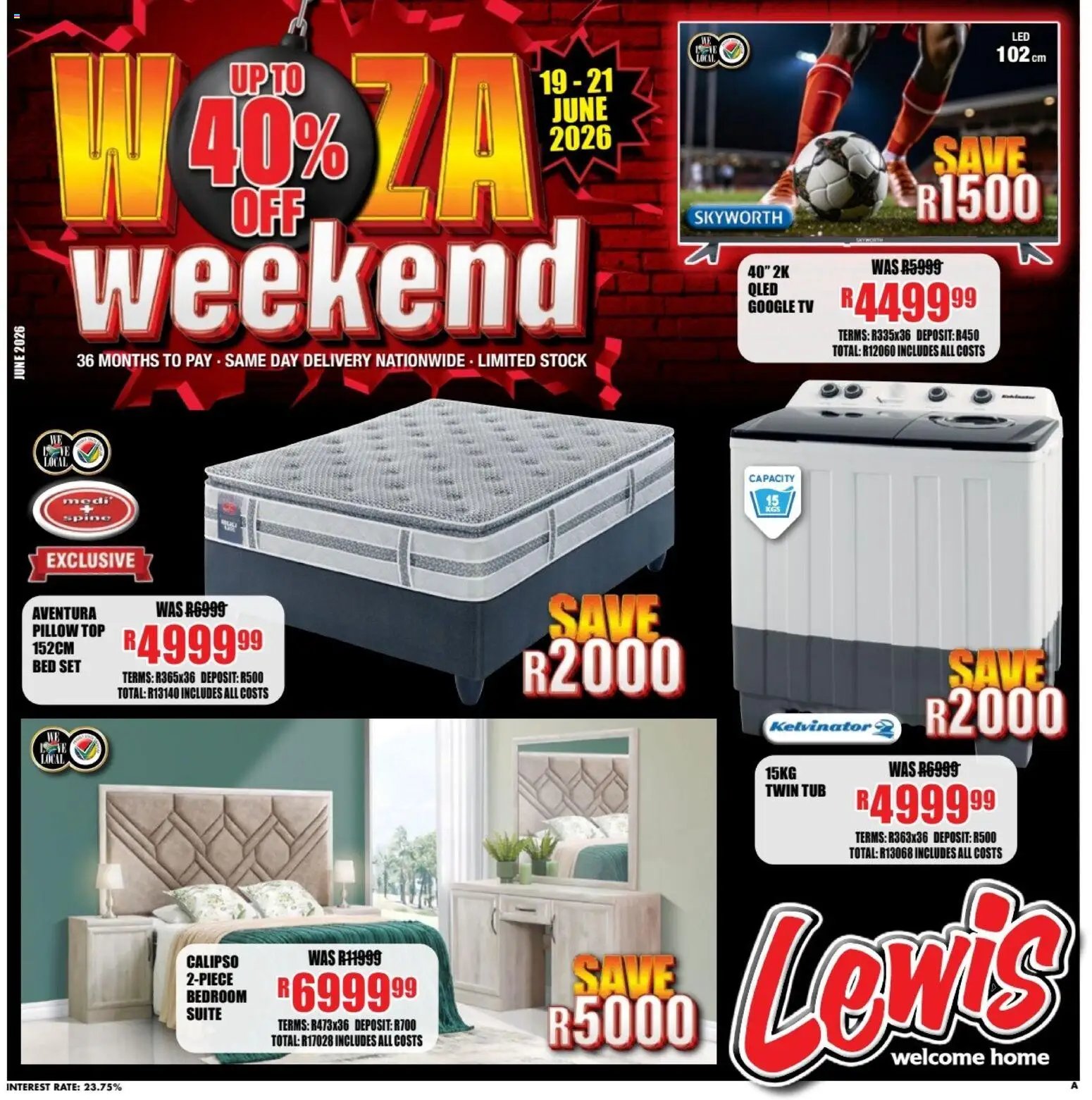 Lewis Stores special from 19/06/2026 Lewis Stores Specials