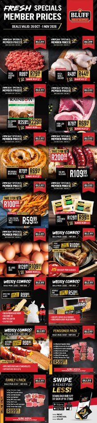 Bluff Meat Supply Fresh Specials Member Prices from 26/10 - 01/11/2026 > Promotions