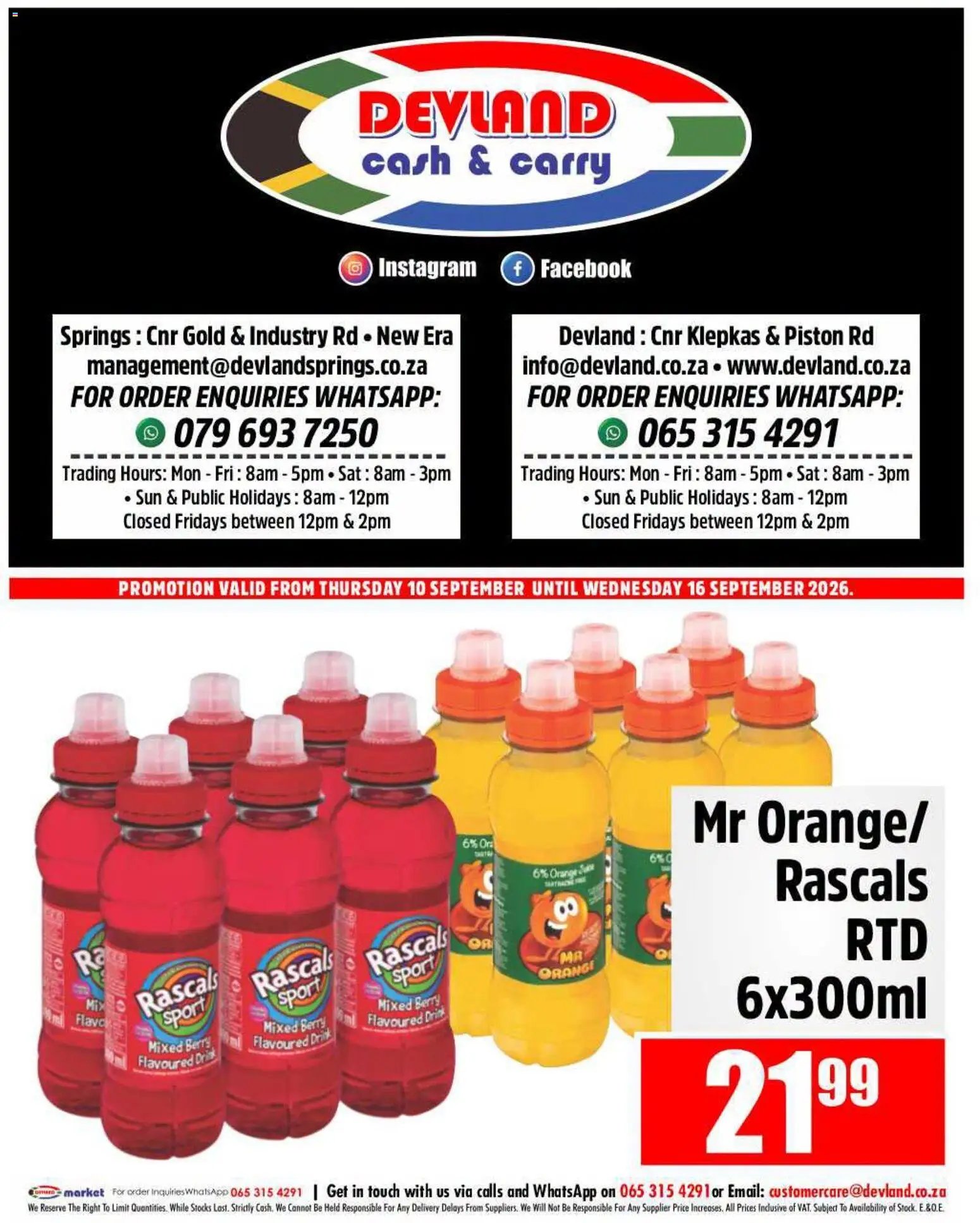 Devland special from 10/09/2026 Devland Cash Deals