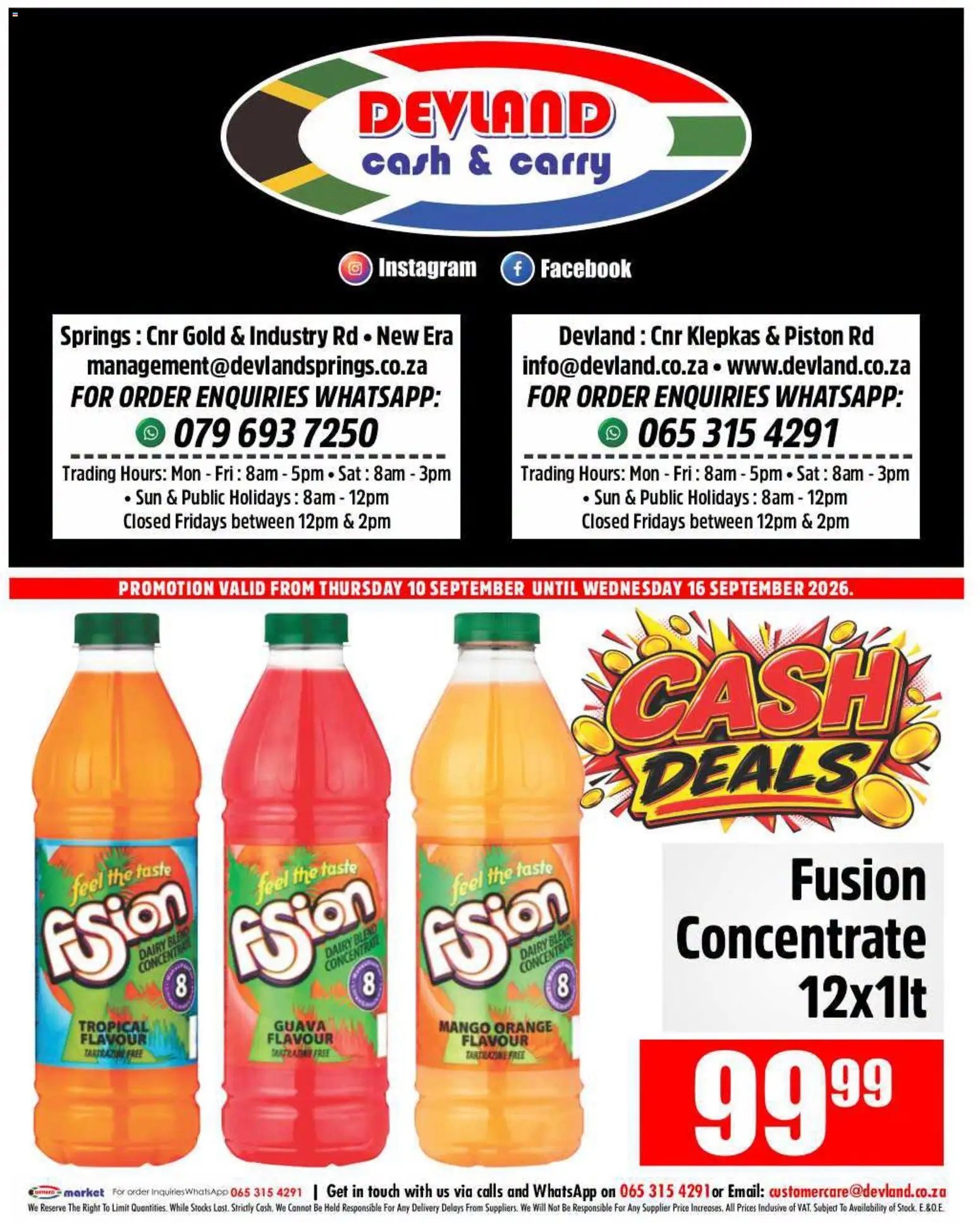 Devland special from 10/09/2026 Devland Cash Deals