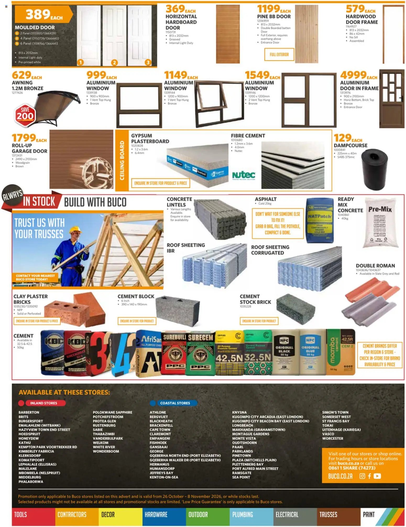 BUCO Specials from 26/10 - 08/11/2026 > Promotions