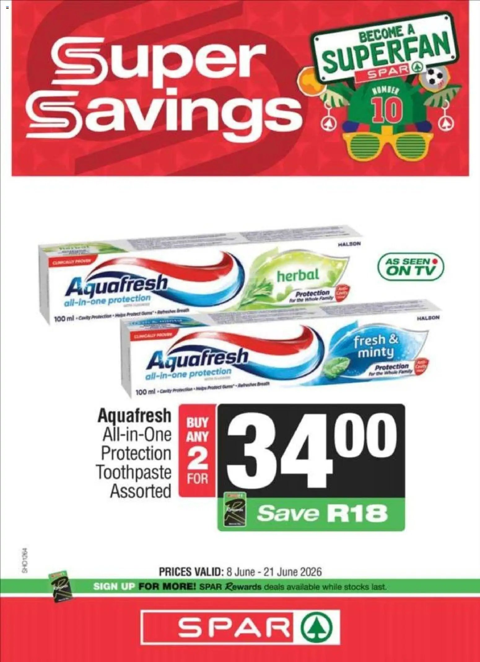 Spar special from 08/06/2026 Spar Specials