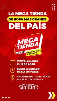 Yaguar - MegaTienda General Roca (2026-03-30 - 2026-04-12)