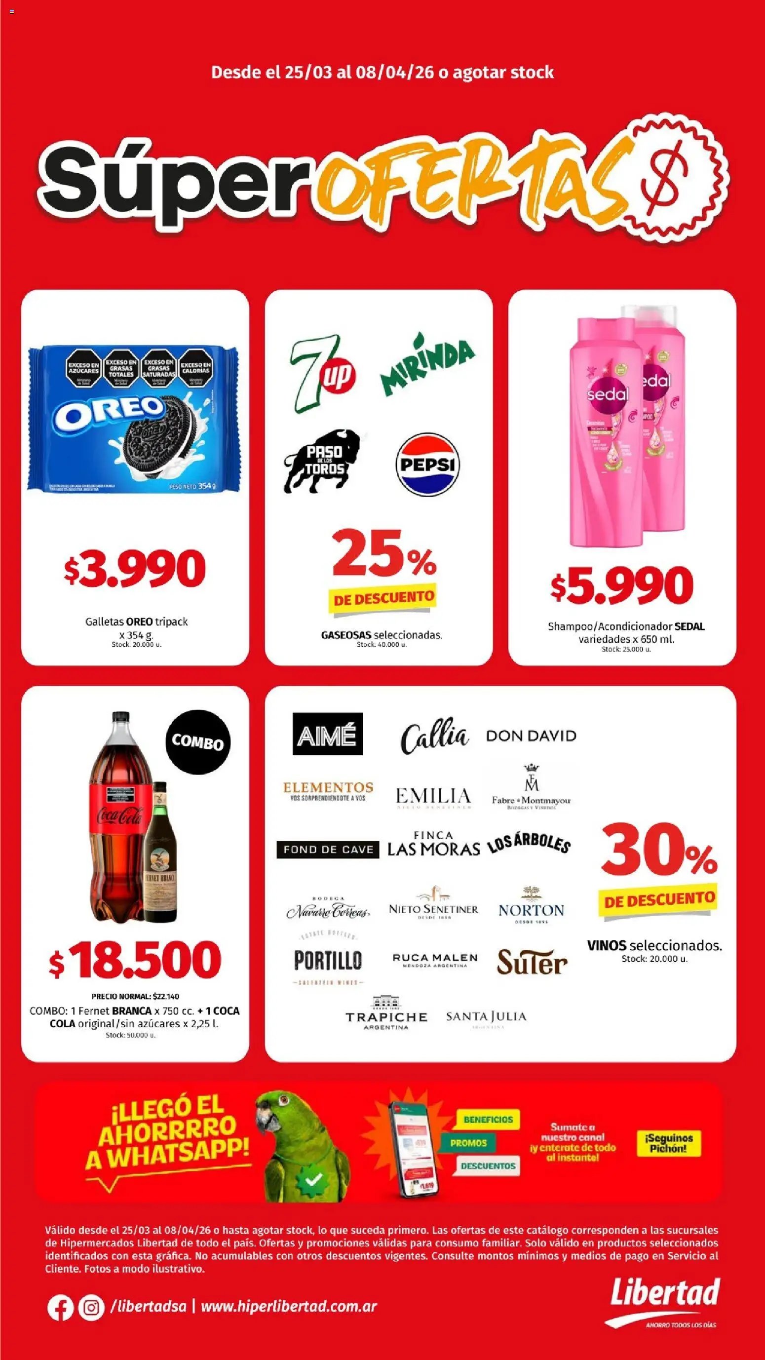 Hipermercado Libertad - Súper Ofertas (2026-03-25 - 2026-04-08)