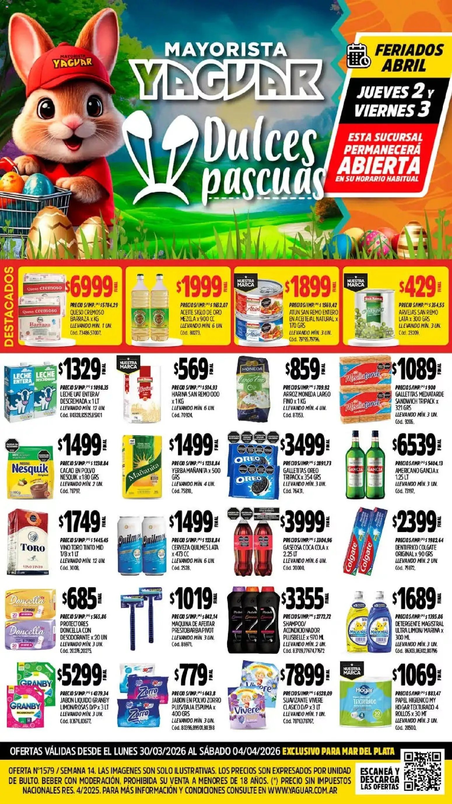 Yaguar - Oferta Semanal Mar del Plata (2026-03-30 - 2026-04-04)