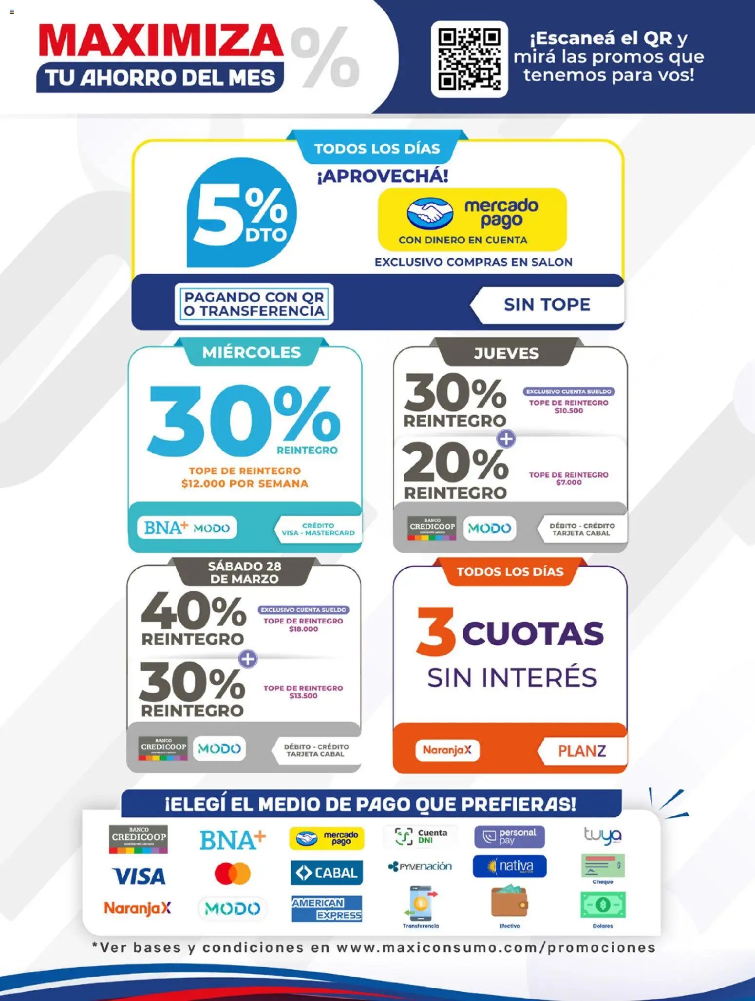 Maxiconsumo ofertas (2026-03-30 - 2026-04-05)