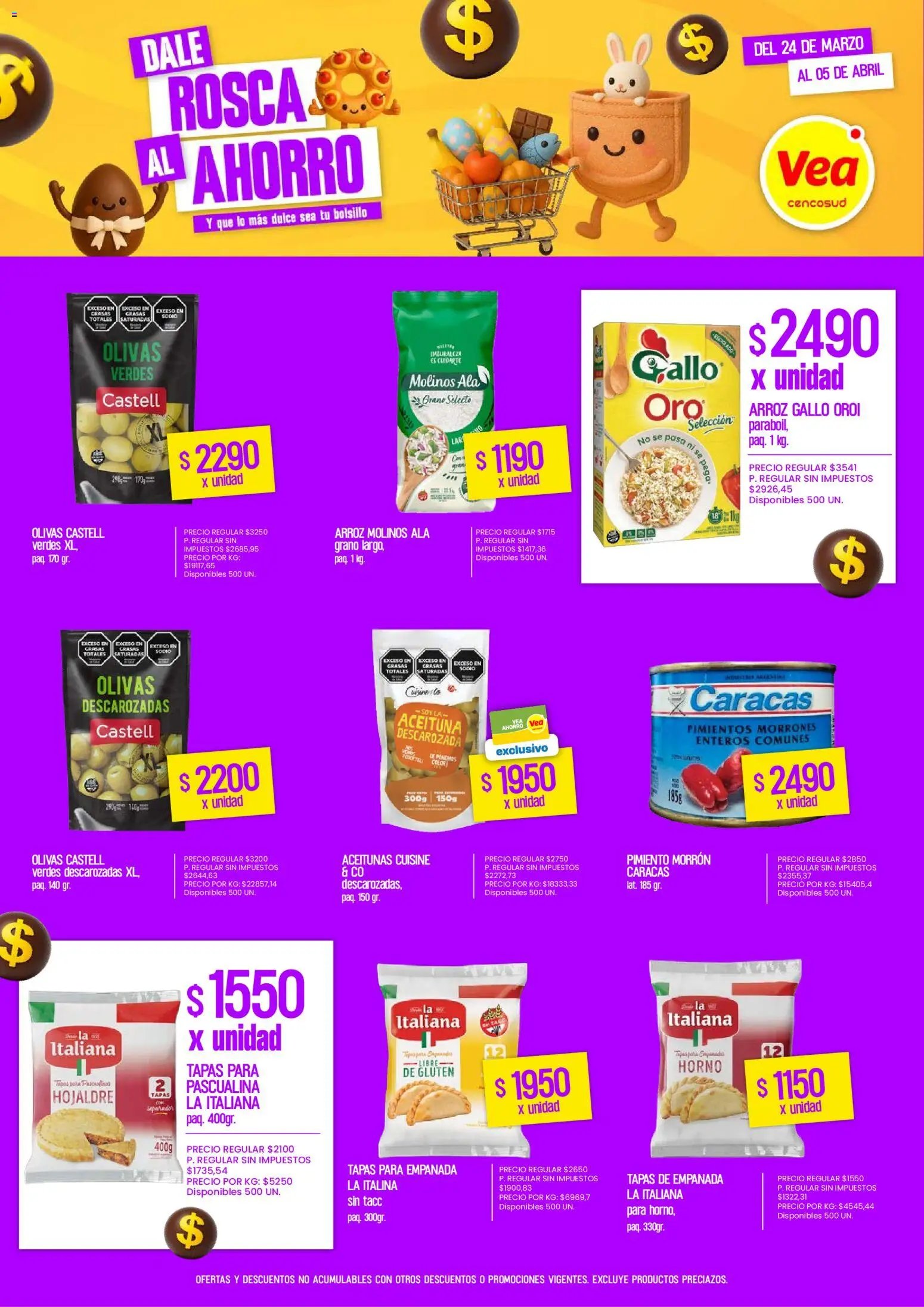 Vea - Oferta Especial Pascuas | Buenos Aires, Chubut y Córdoba (2026-03-24 - 2026-04-05)