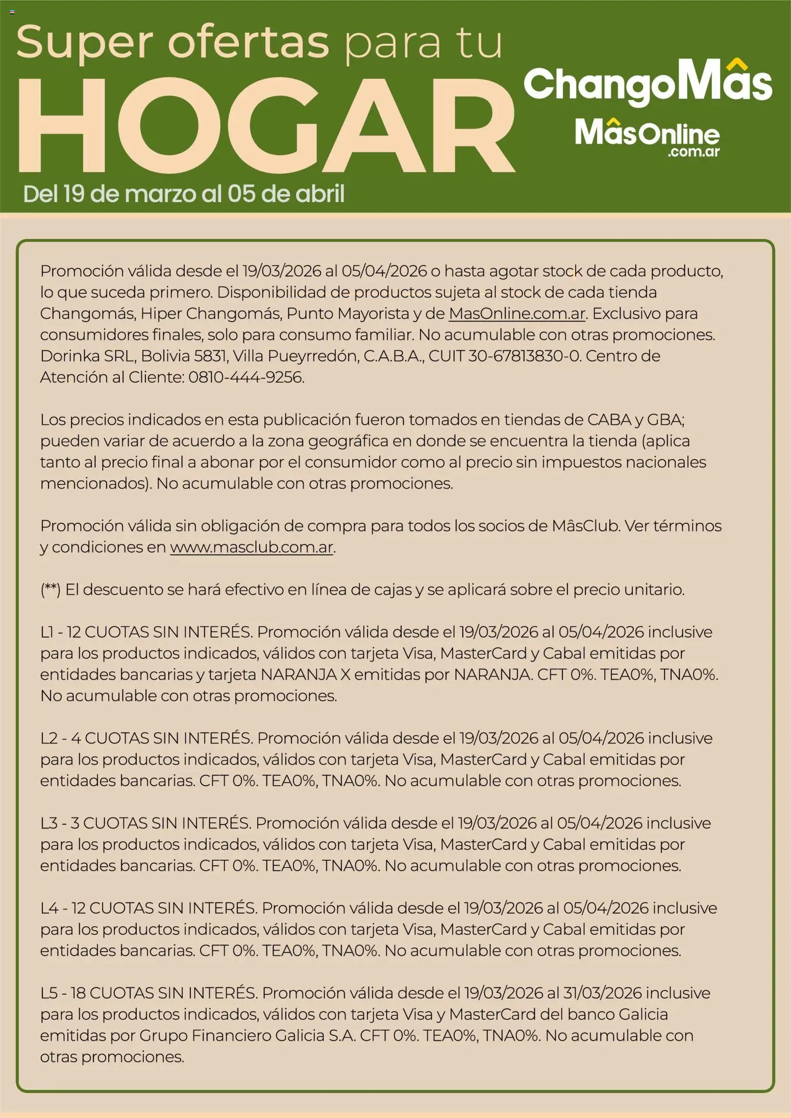 Punto Mayorista Hogar (2026-03-19 - 2026-04-05)