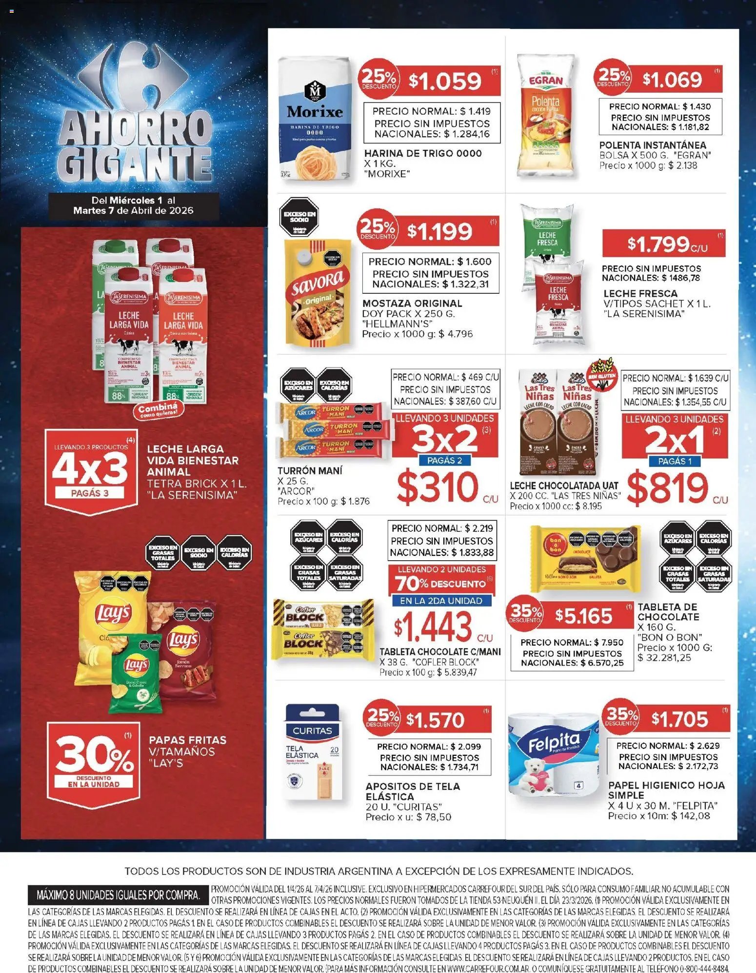 Carrefour ofertas (2026-04-01 - 2026-04-07)