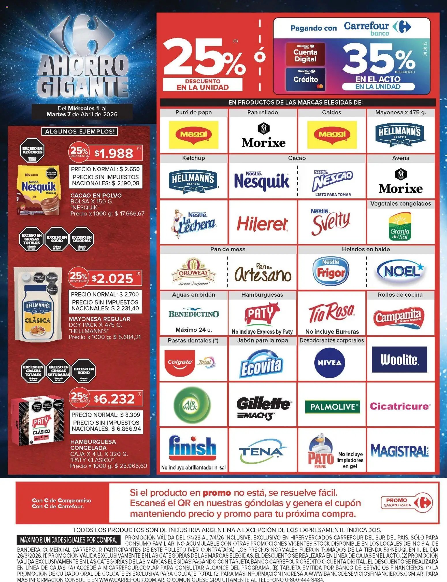 Carrefour ofertas (2026-04-01 - 2026-04-07)