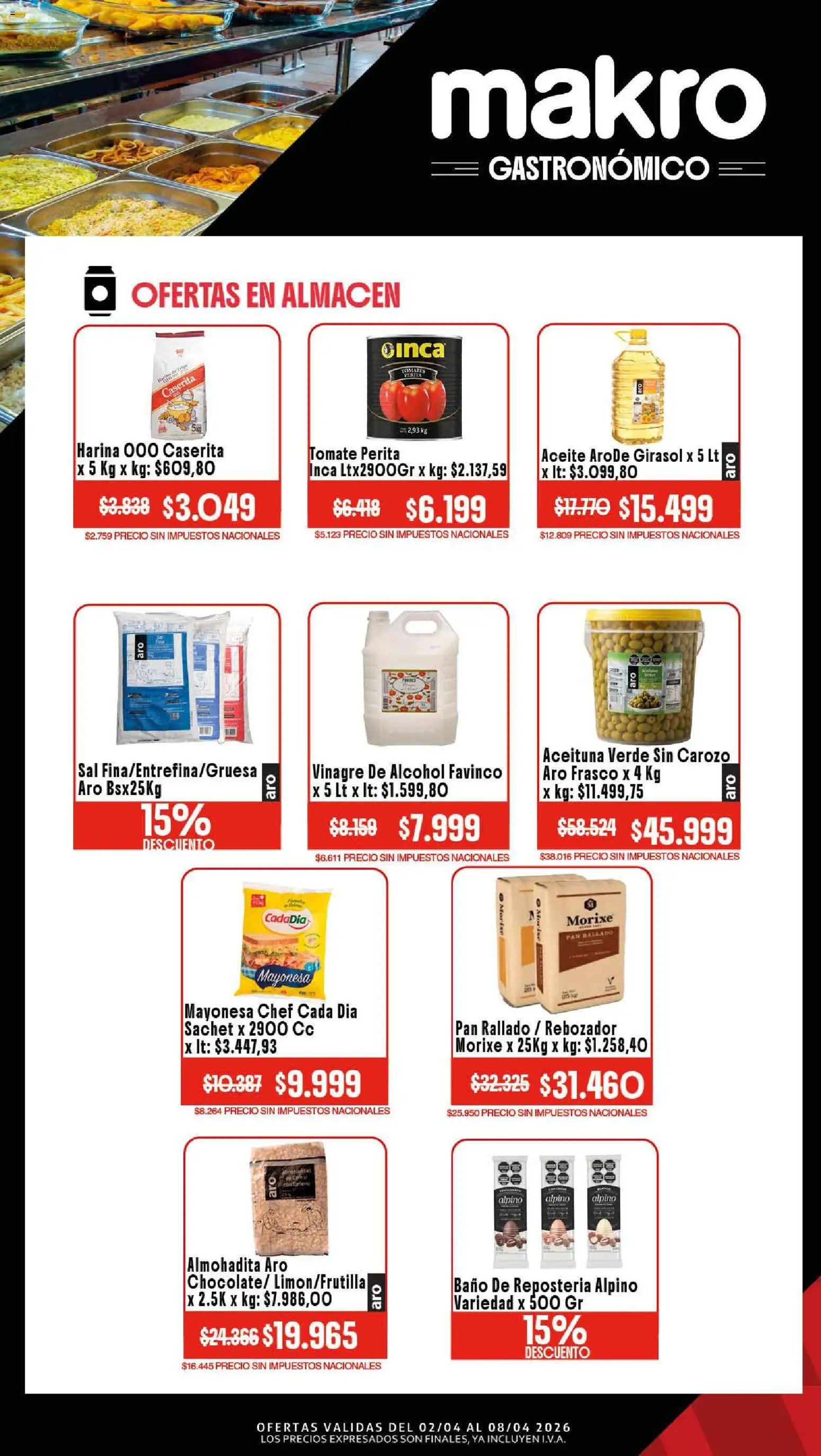 Makro Ofertas Gastronómico (2026-04-02 - 2026-04-08)