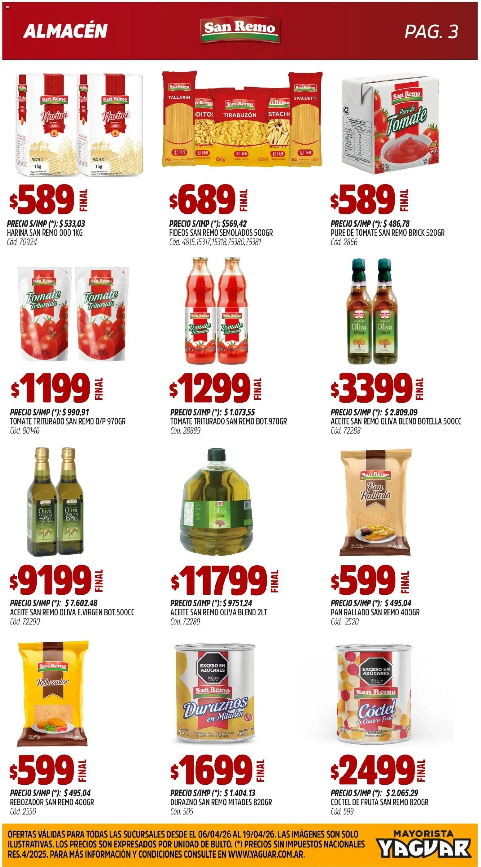 Yaguar - Nuestra calidad, todos los días Buenos Aires (2026-04-06 - 2026-04-19)