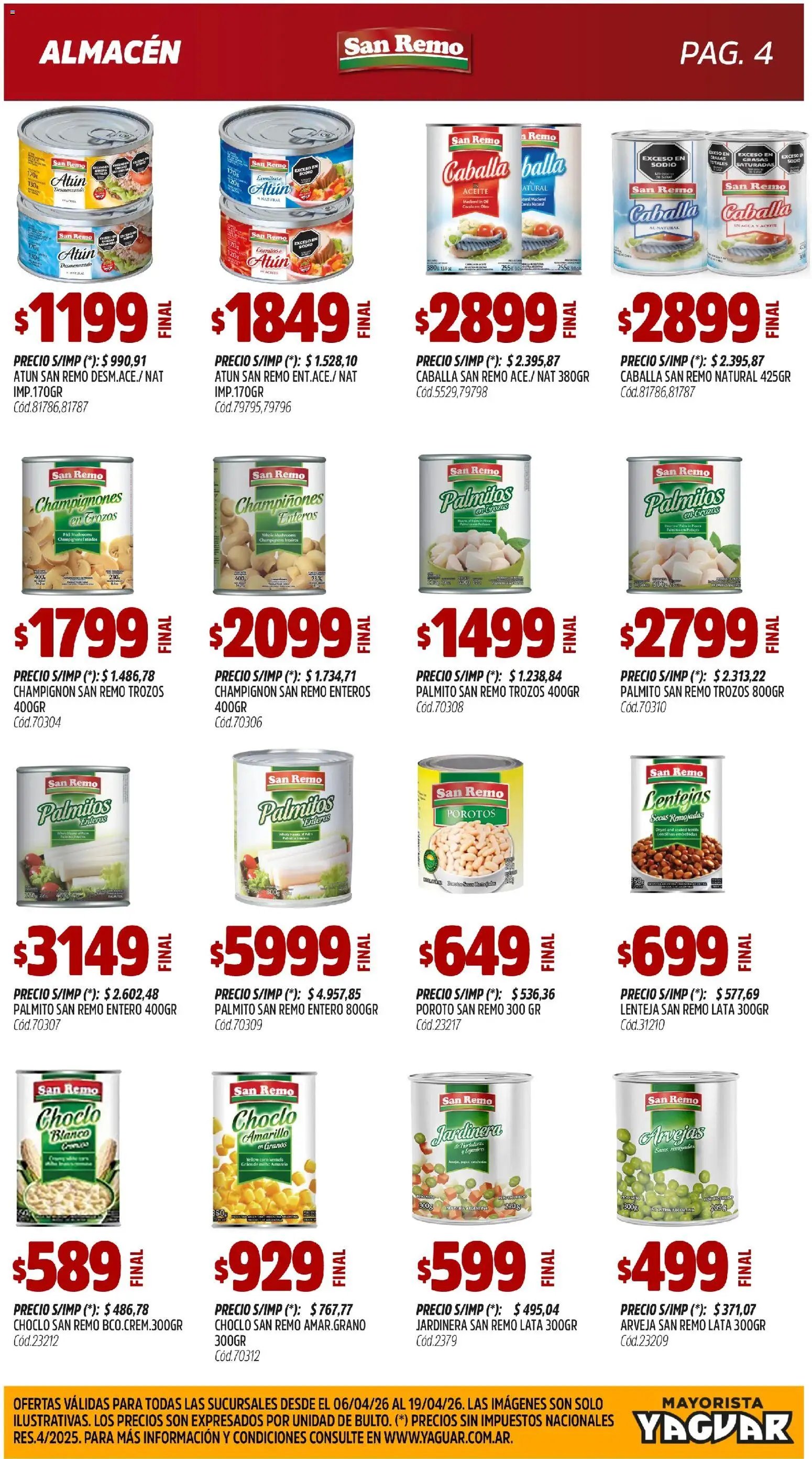 Yaguar - Nuestra calidad, todos los días Buenos Aires (2026-04-06 - 2026-04-19)