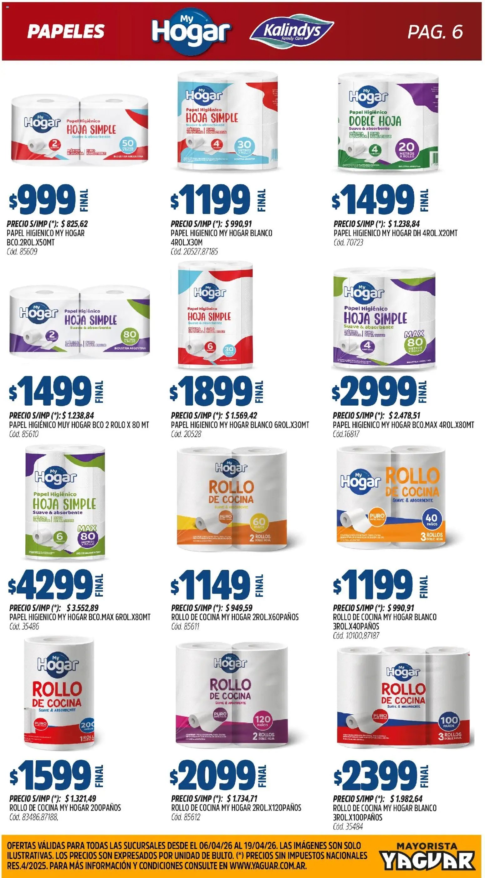 Yaguar - Nuestra calidad, todos los días Buenos Aires (2026-04-06 - 2026-04-19)