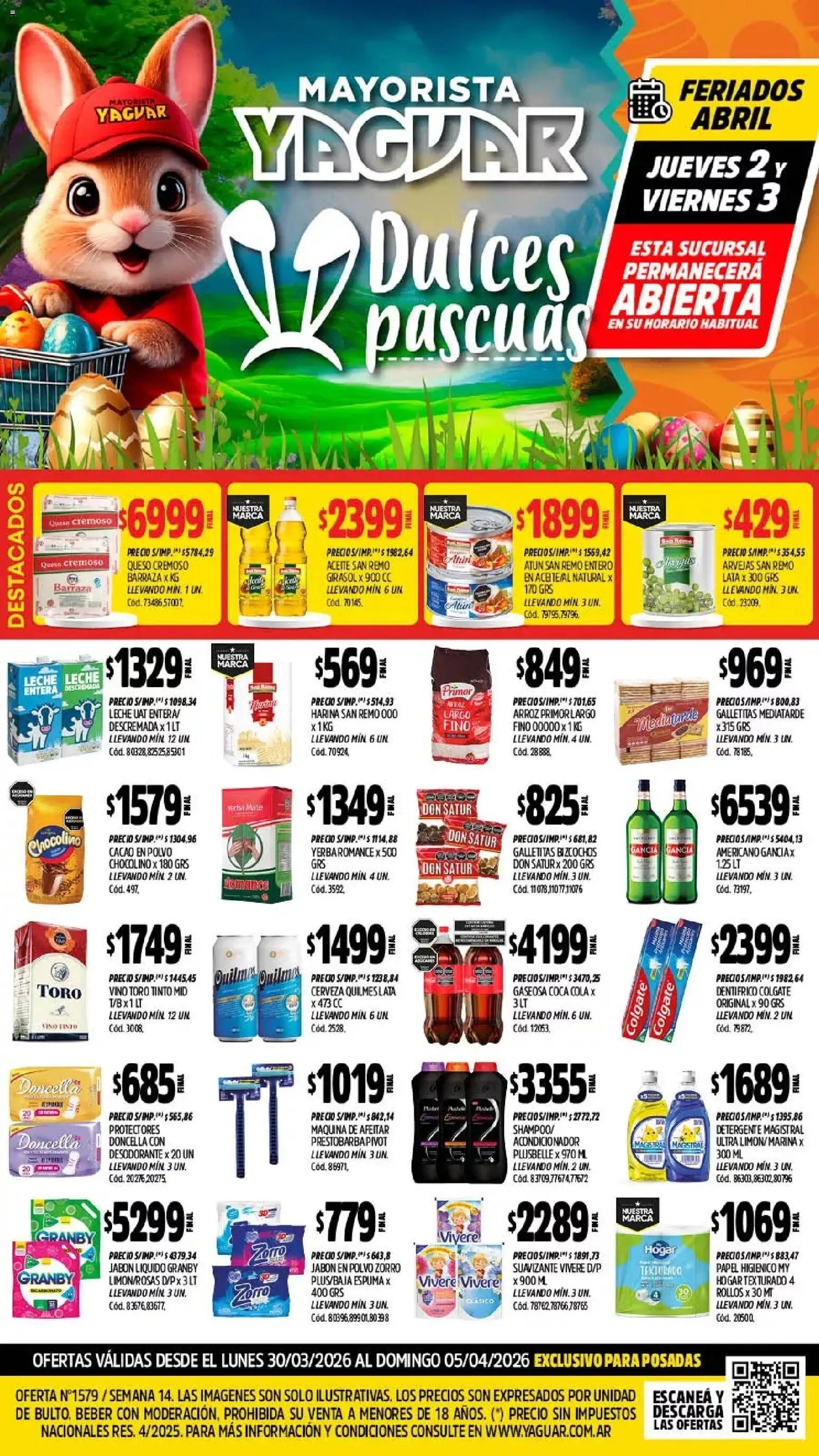 Yaguar - Oferta Semanal Misiones (2026-03-30 - 2026-04-04)