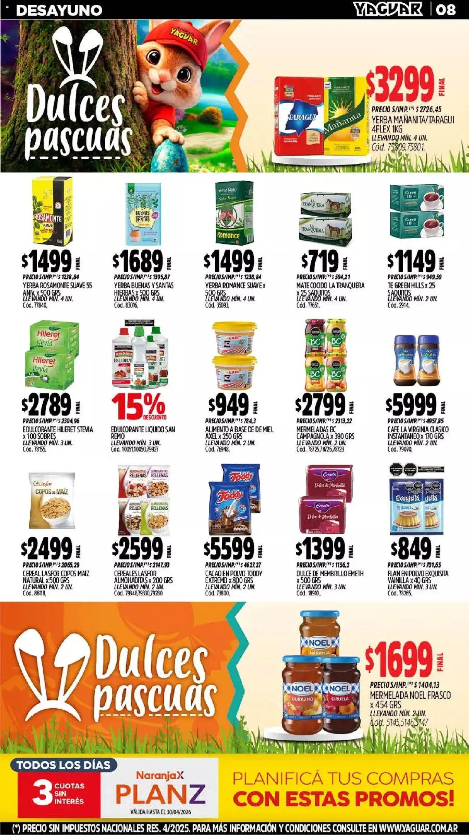 Yaguar - Oferta Semanal Misiones (2026-03-30 - 2026-04-04)