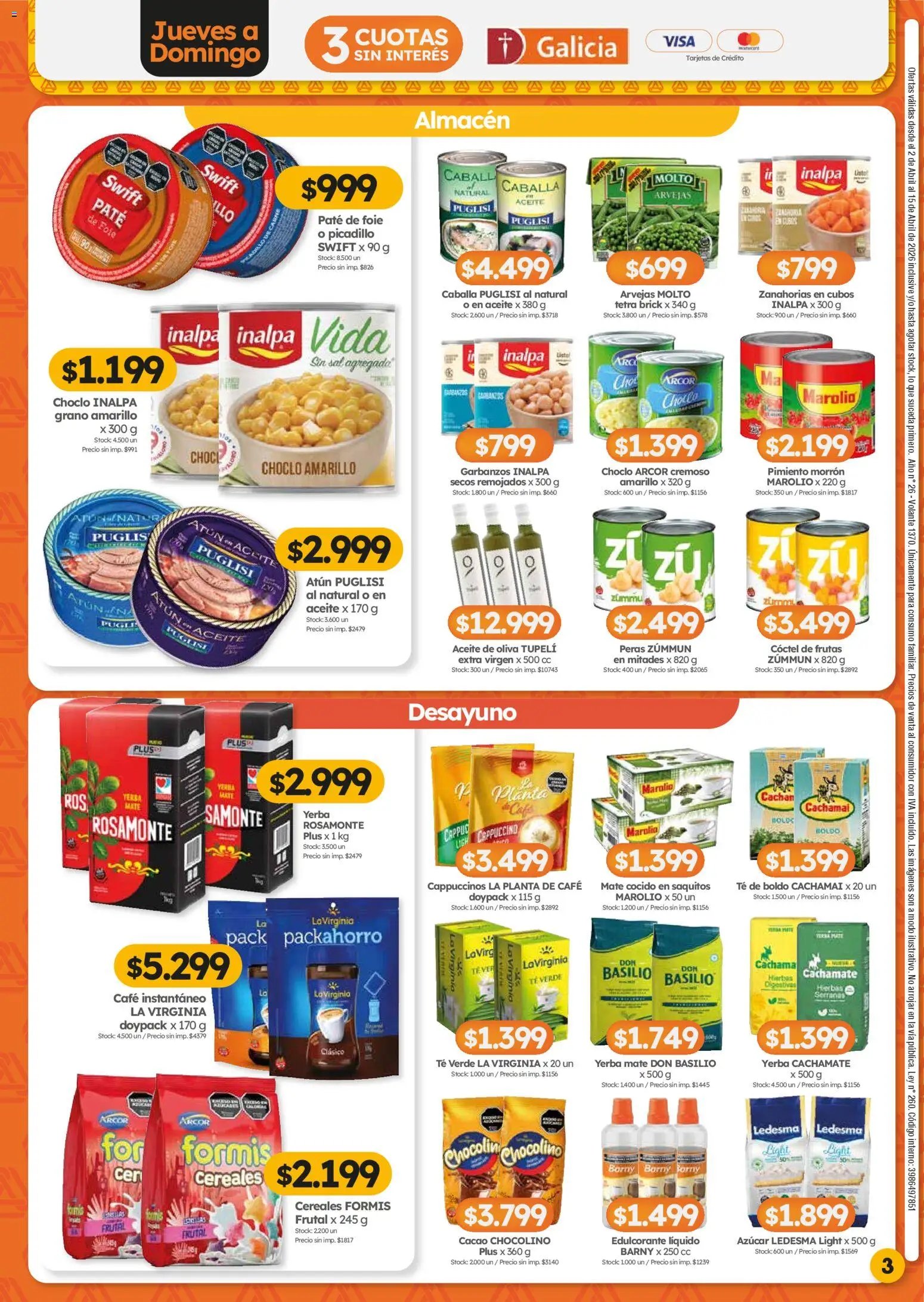 Cordiez ofertas (2026-04-02 - 2026-04-15)