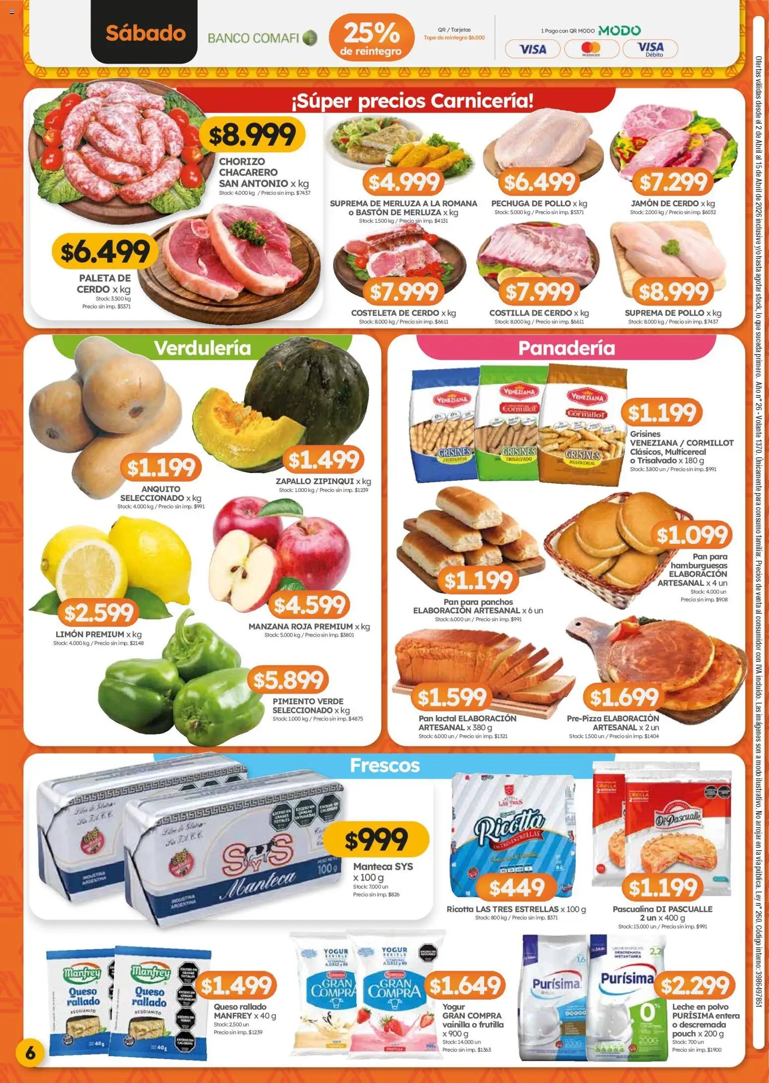 Cordiez ofertas (2026-04-02 - 2026-04-15)