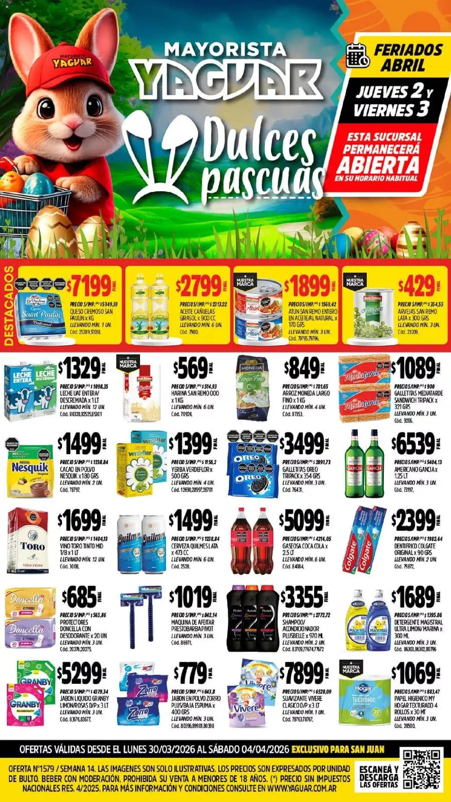 Yaguar - Oferta Semanal San Juan (2026-03-30 - 2026-04-04)