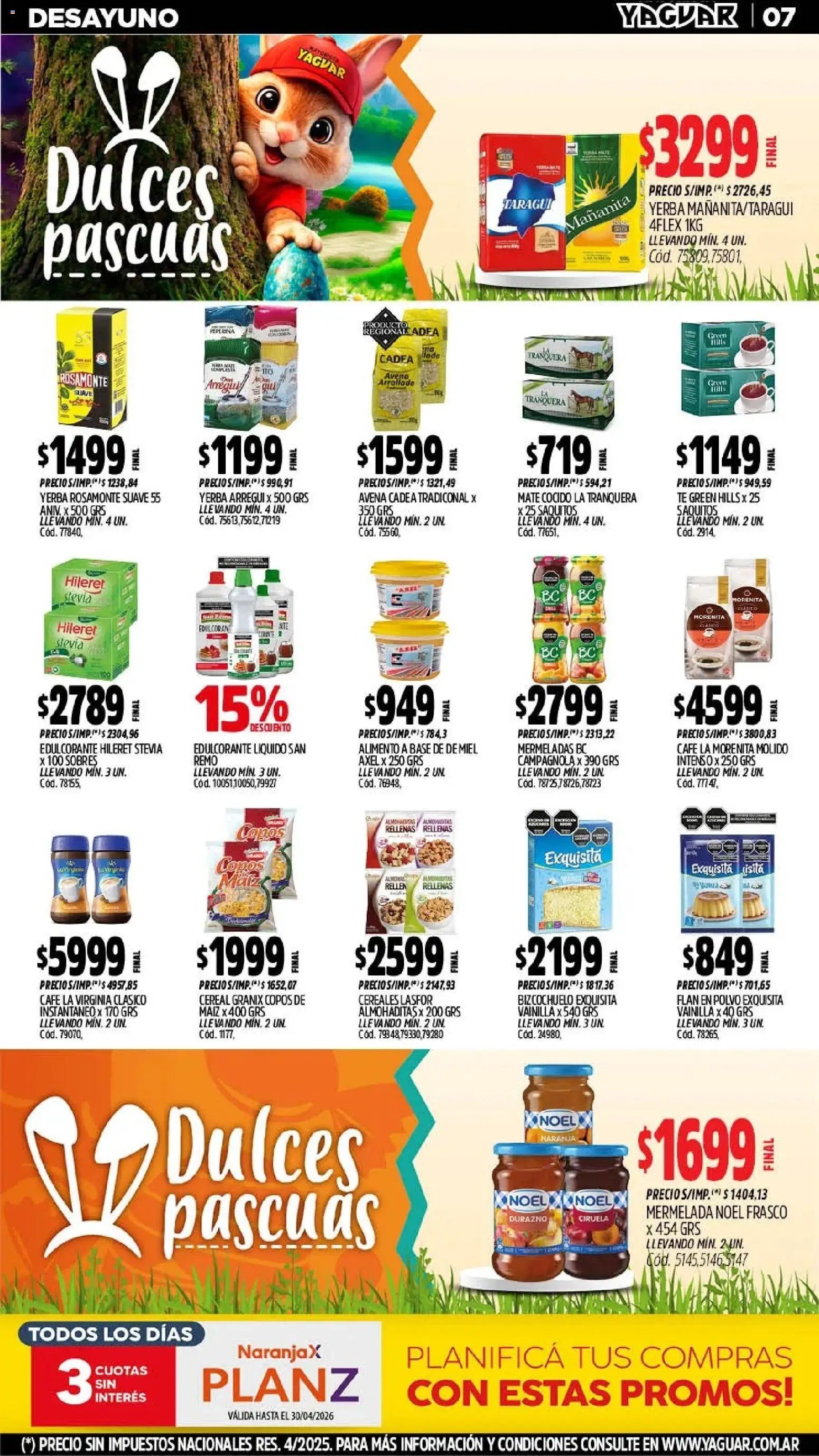 Yaguar - Oferta Semanal San Juan (2026-03-30 - 2026-04-04)