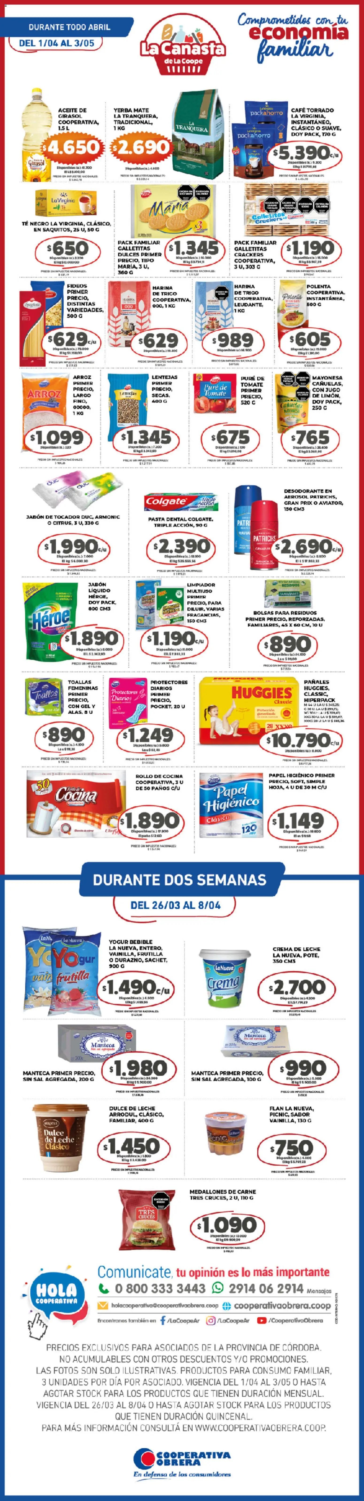 Cooperativa Obrera - Catálogo La Canasta de La Coope (2026-04-01 - 2026-05-03)