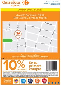 Carrefour - Express | Av.Bordereau 9950 Villa Allende, Cordoba  (2026-03-20 - 2026-04-20)