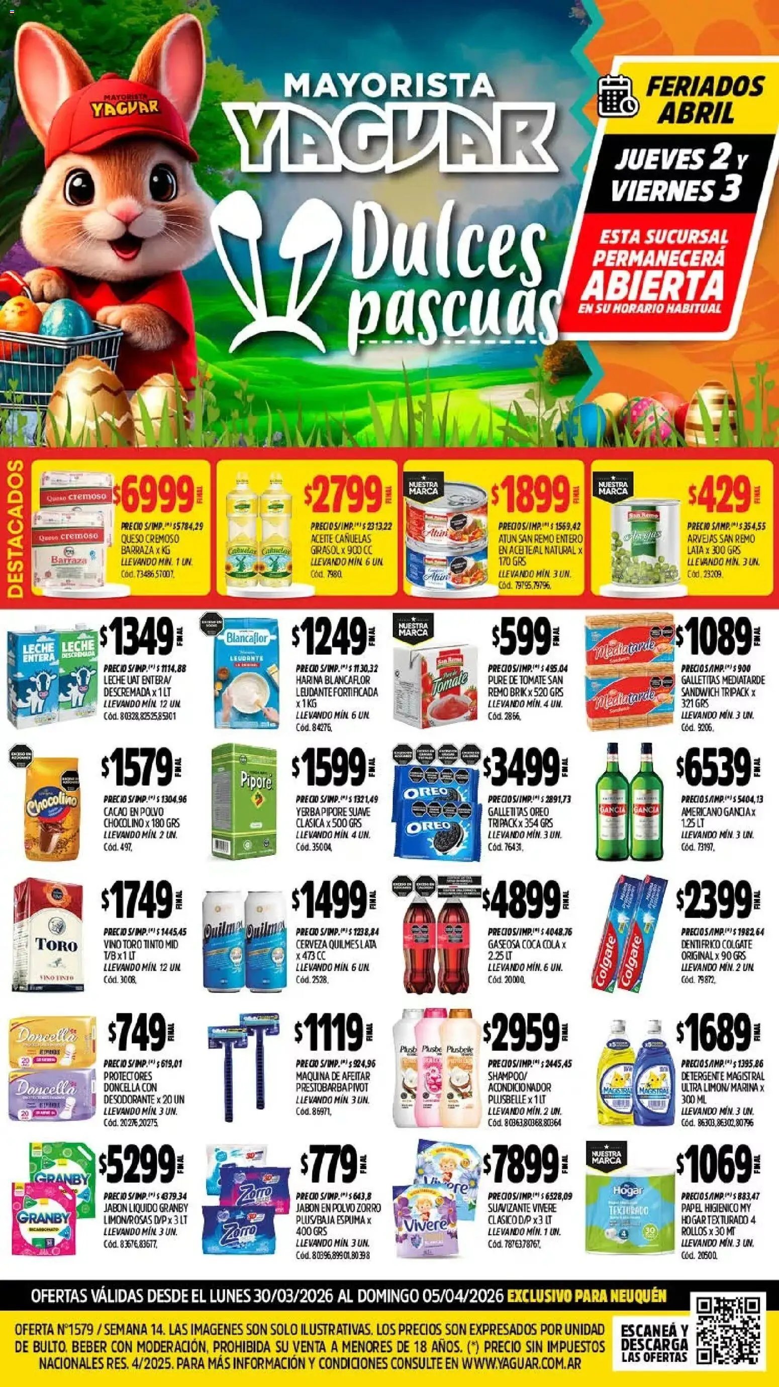 Yaguar - Oferta Semanal Neuquen (2026-03-30 - 2026-04-05)