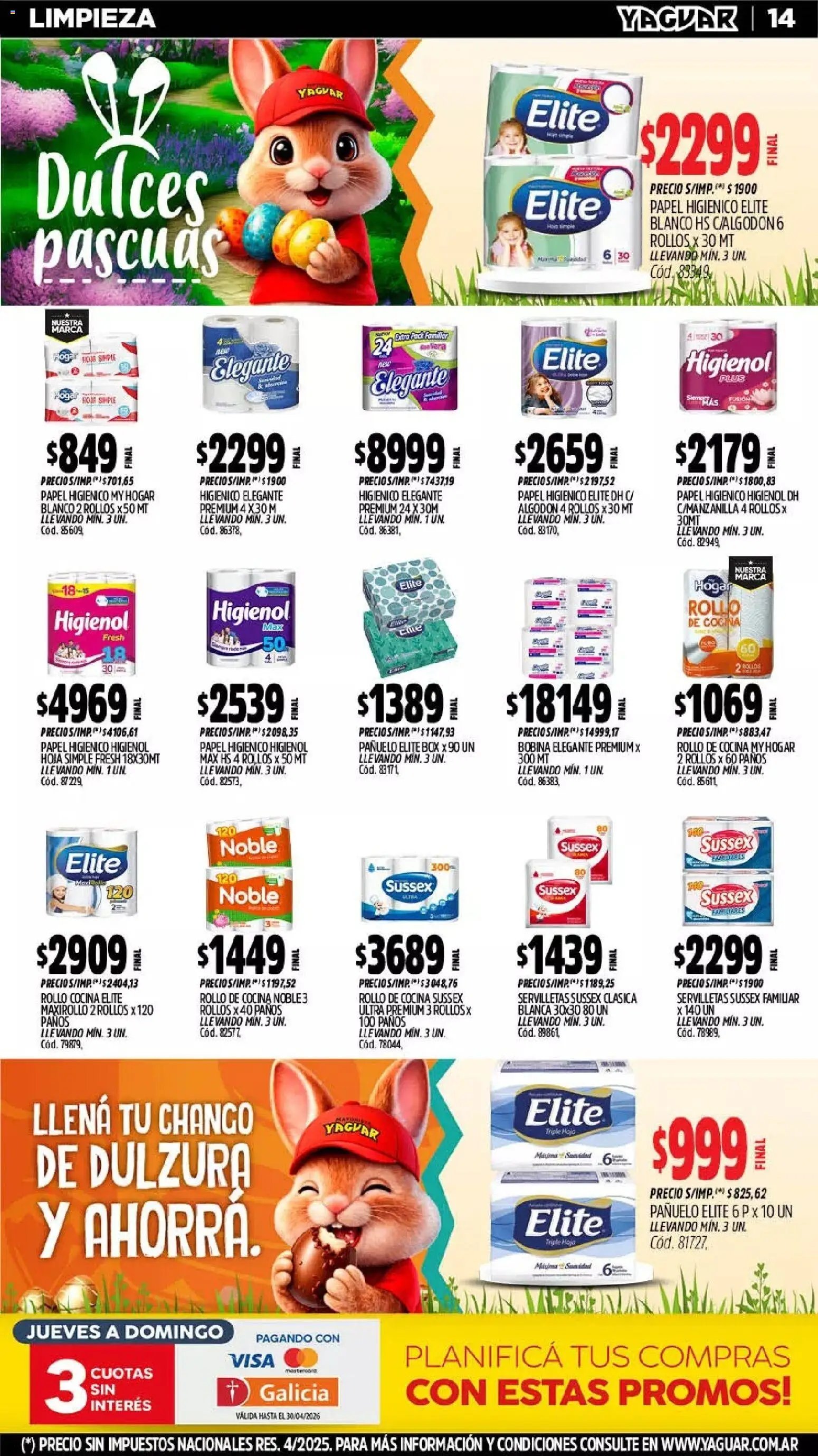 Yaguar - Oferta Semanal Neuquen (2026-03-30 - 2026-04-05)