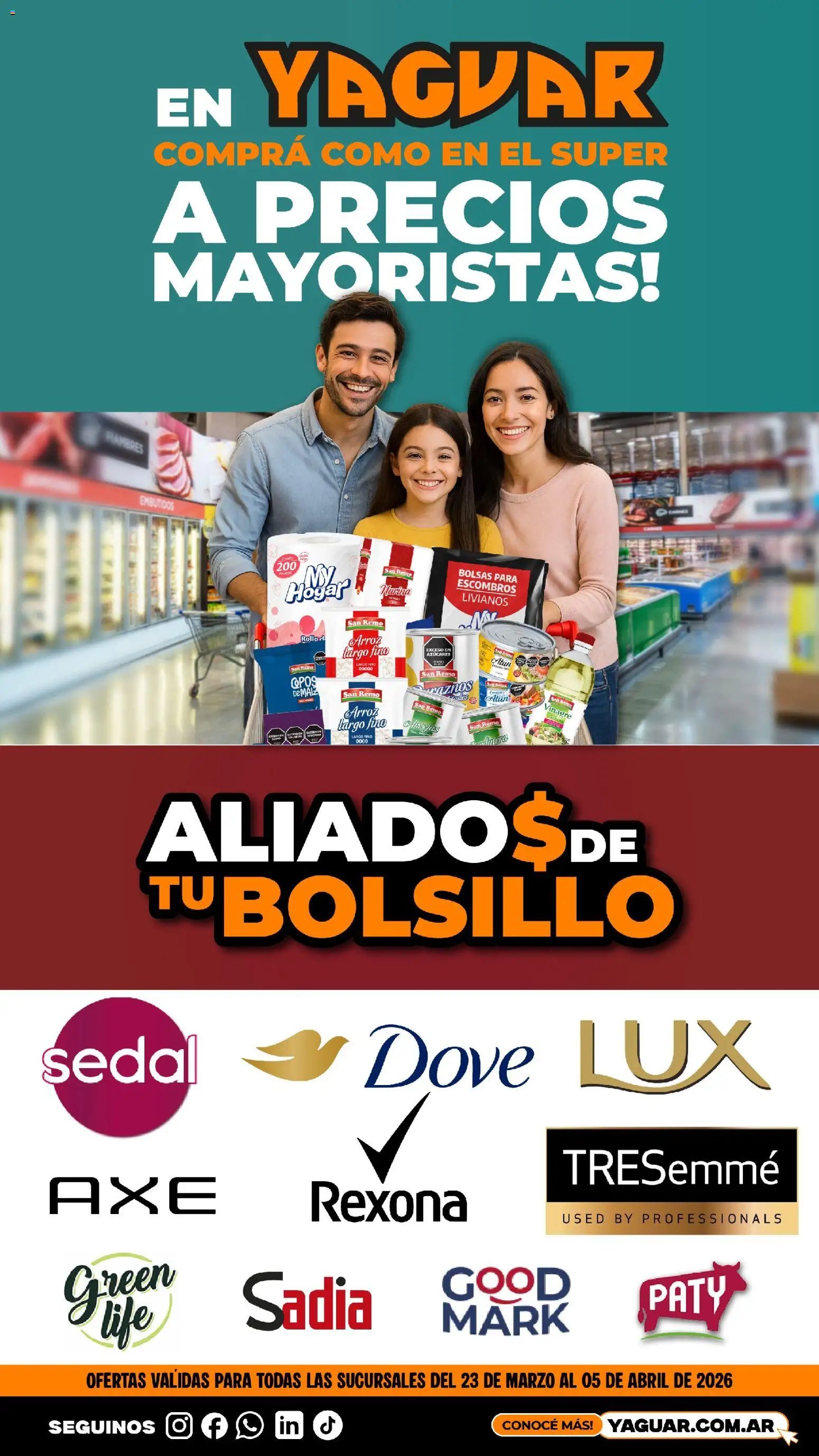 Yaguar - Aliados de tu bolsillo Buenos Aires (2026-03-23 - 2026-04-05)