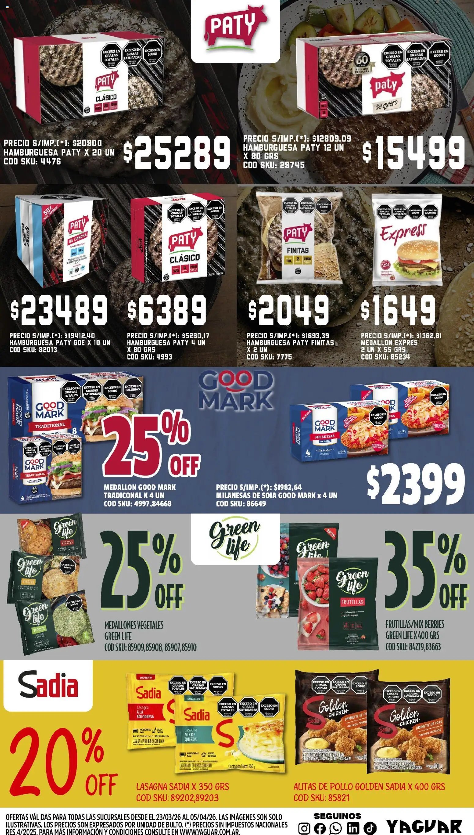 Yaguar - Aliados de tu bolsillo Buenos Aires (2026-03-23 - 2026-04-05)