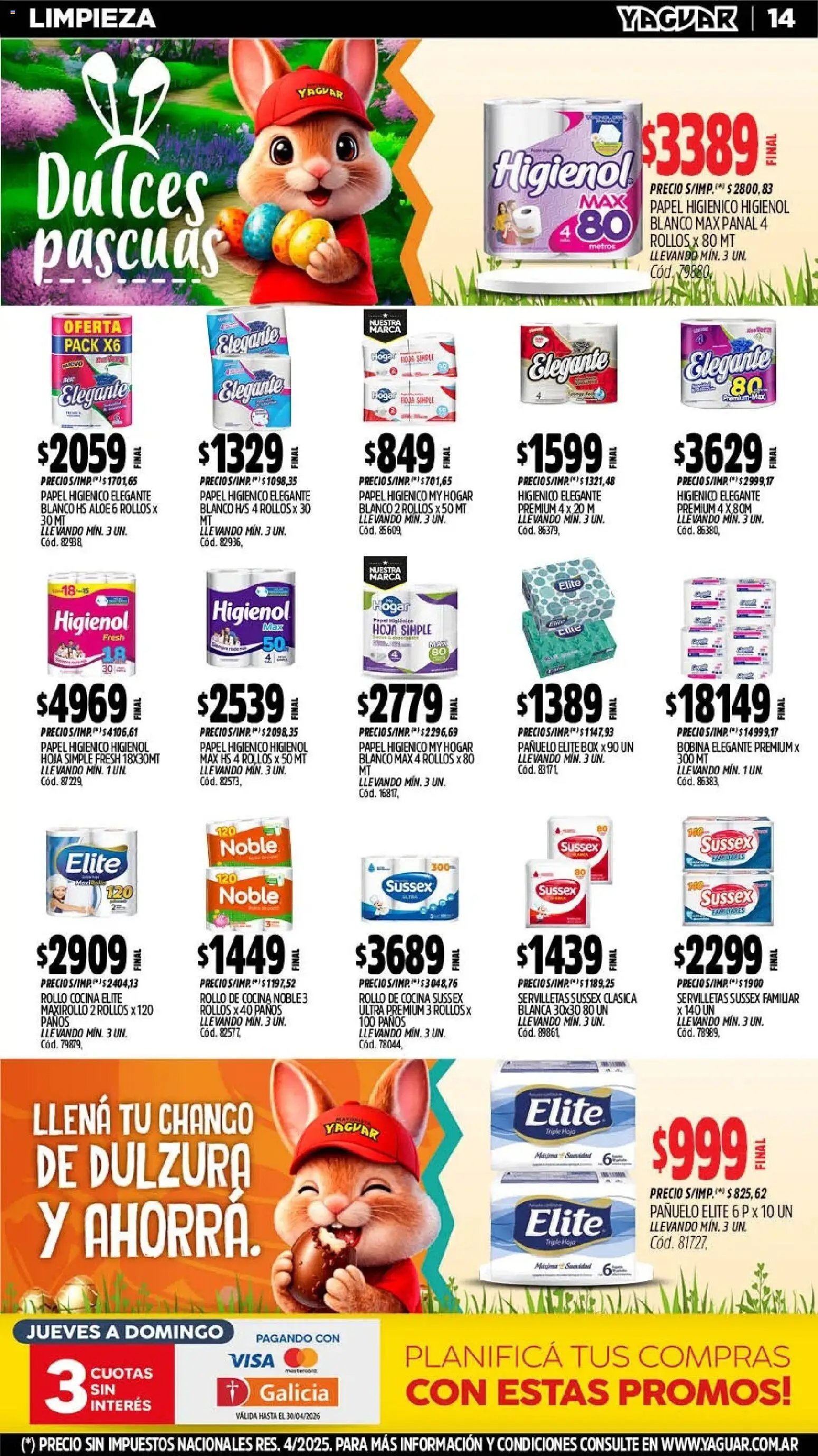 Yaguar - Oferta Semanal Córdoba (2026-03-30 - 2026-04-04)