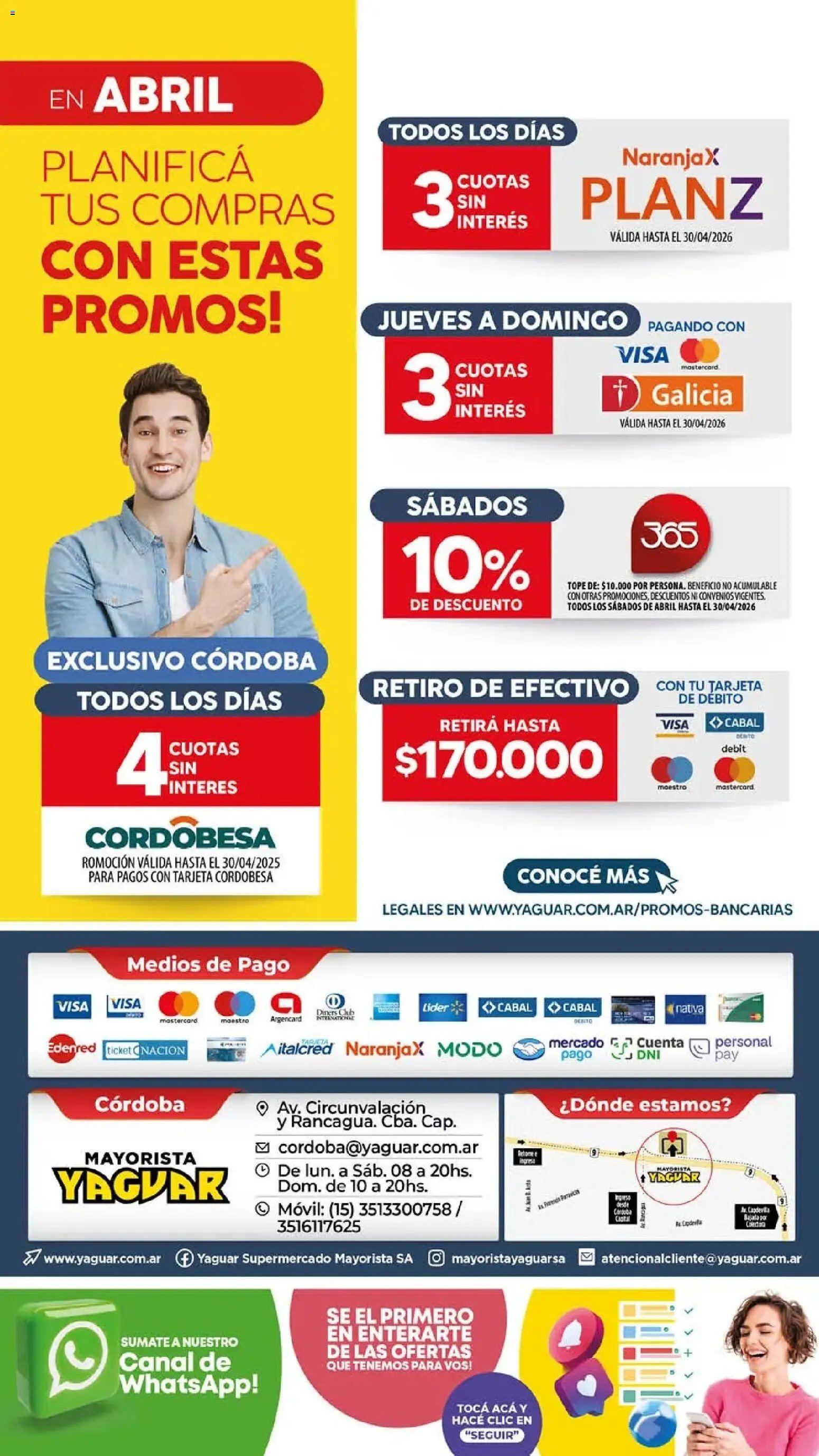 Yaguar - Oferta Semanal Córdoba (2026-03-30 - 2026-04-04)