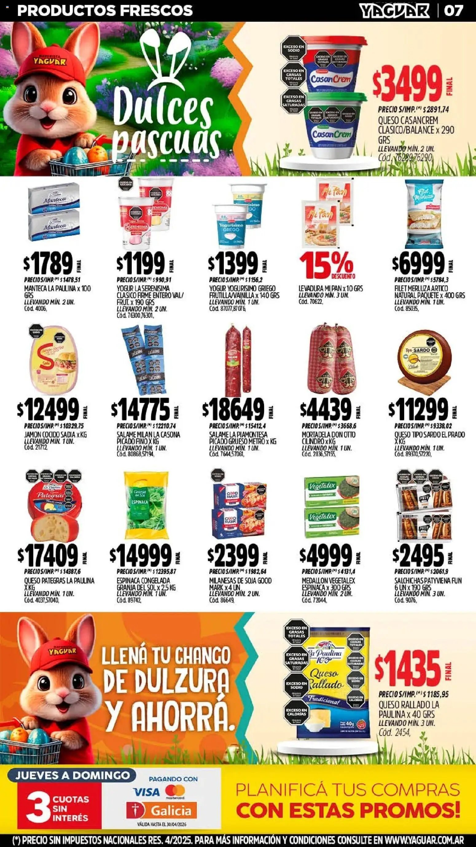 Yaguar - Oferta Semanal Córdoba (2026-03-30 - 2026-04-04)