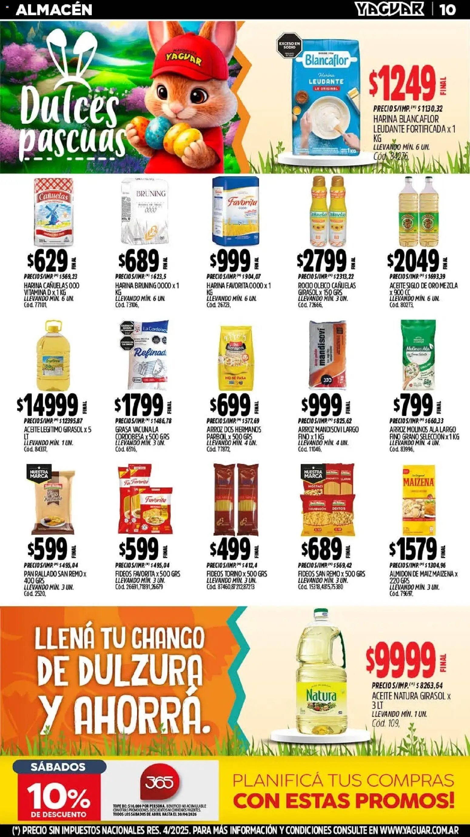 Yaguar - Oferta Semanal Córdoba (2026-03-30 - 2026-04-04)