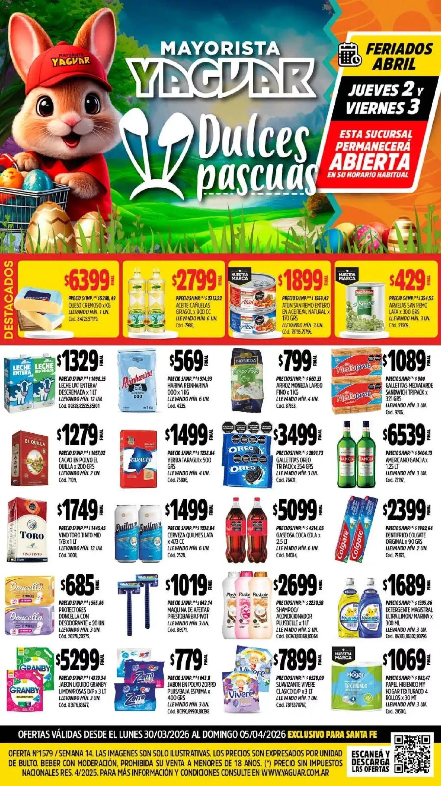 Yaguar - Oferta Semanal Santa Fé (2026-03-30 - 2026-04-04)