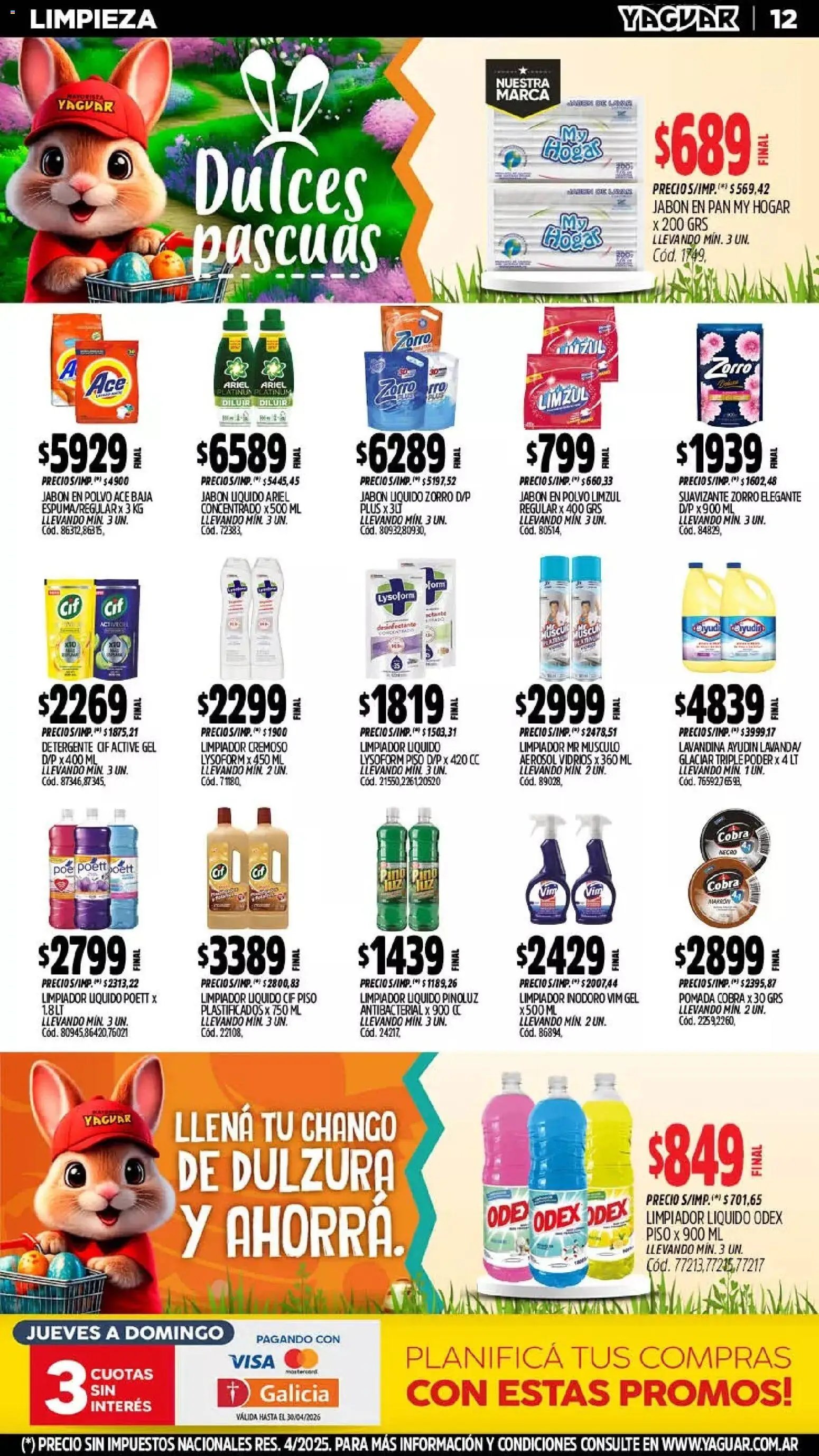 Yaguar - Oferta Semanal Santa Fé (2026-03-30 - 2026-04-04)