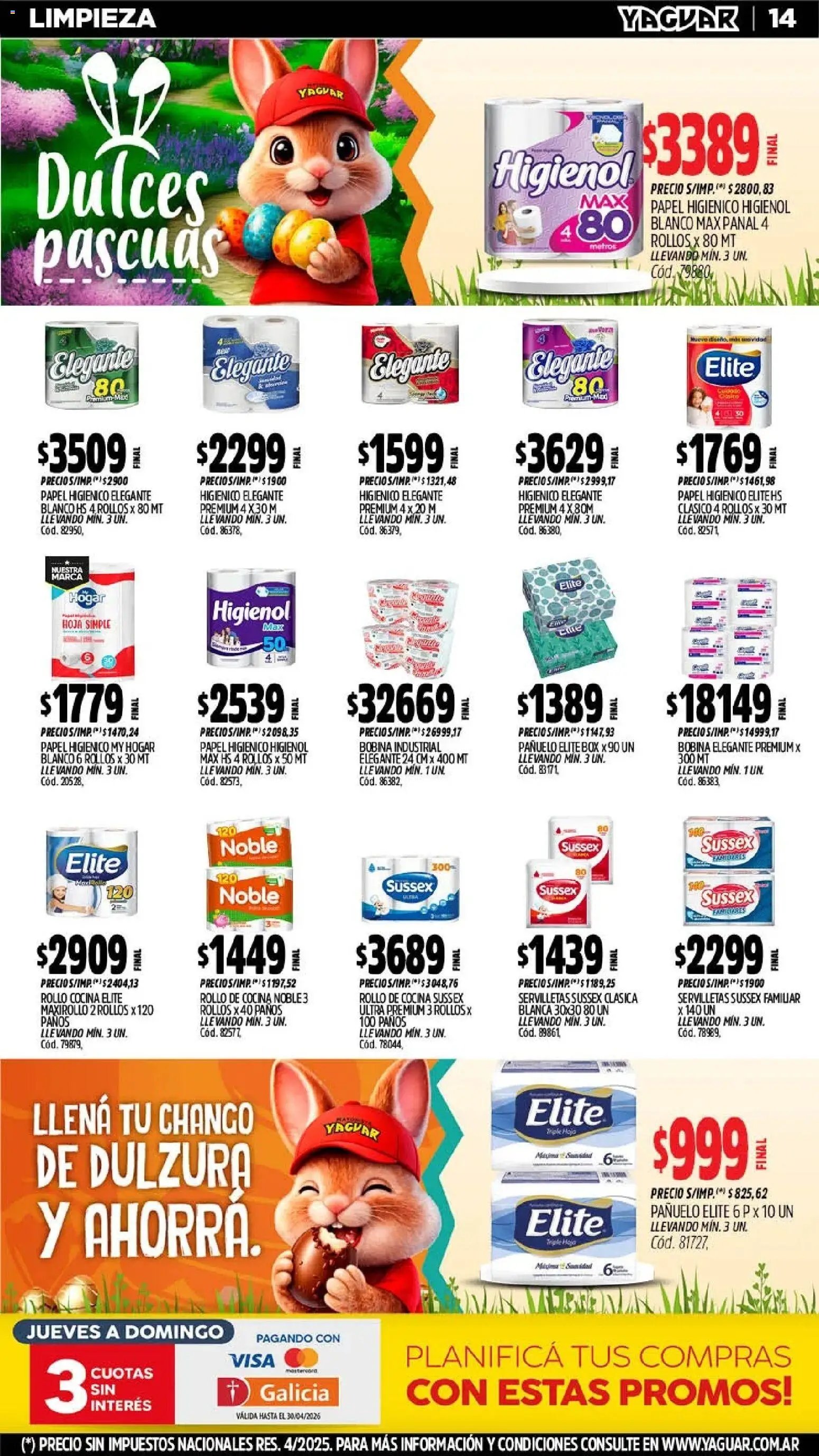 Yaguar - Oferta Semanal Santa Fé (2026-03-30 - 2026-04-04)