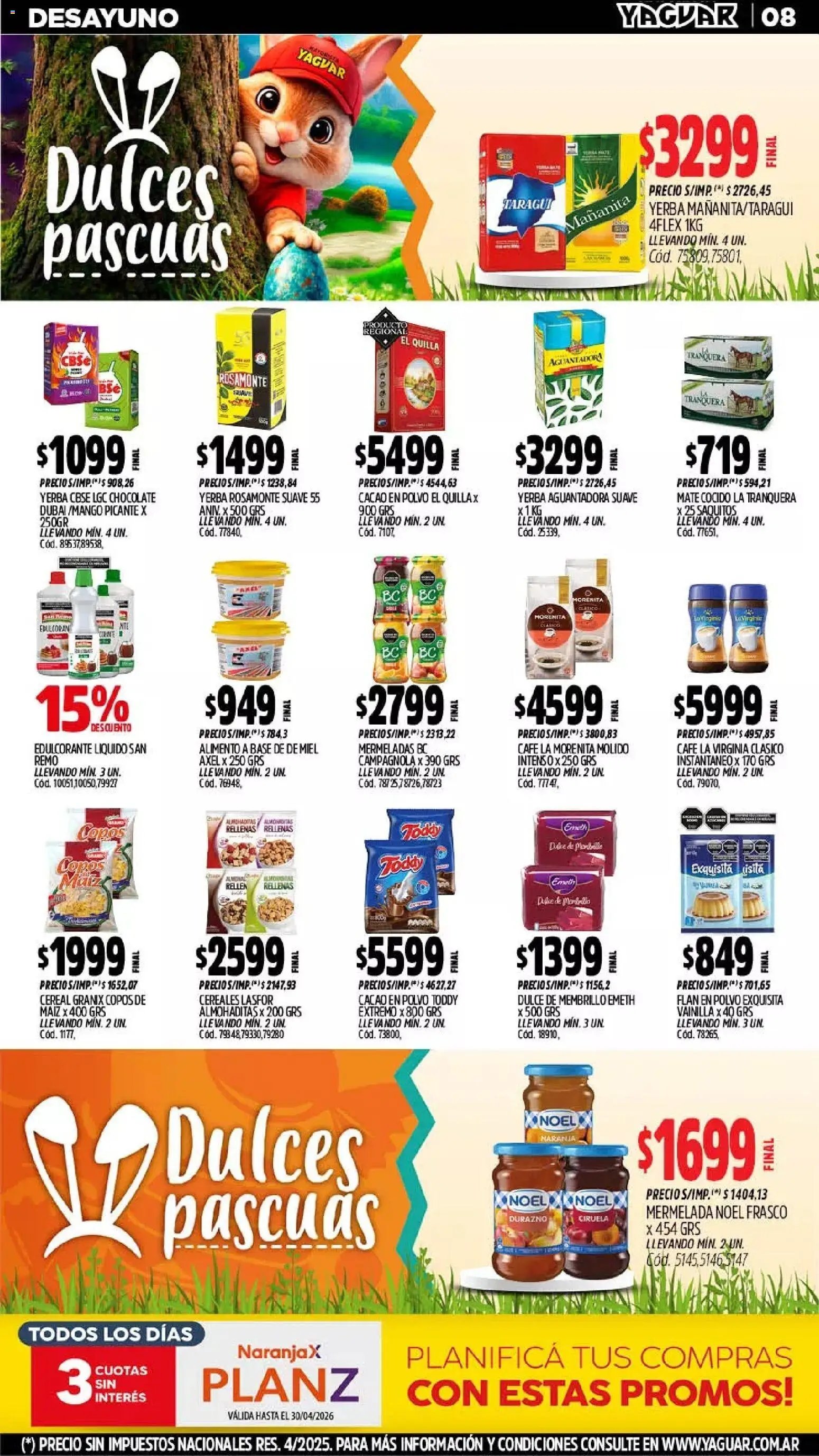Yaguar - Oferta Semanal Santa Fé (2026-03-30 - 2026-04-04)