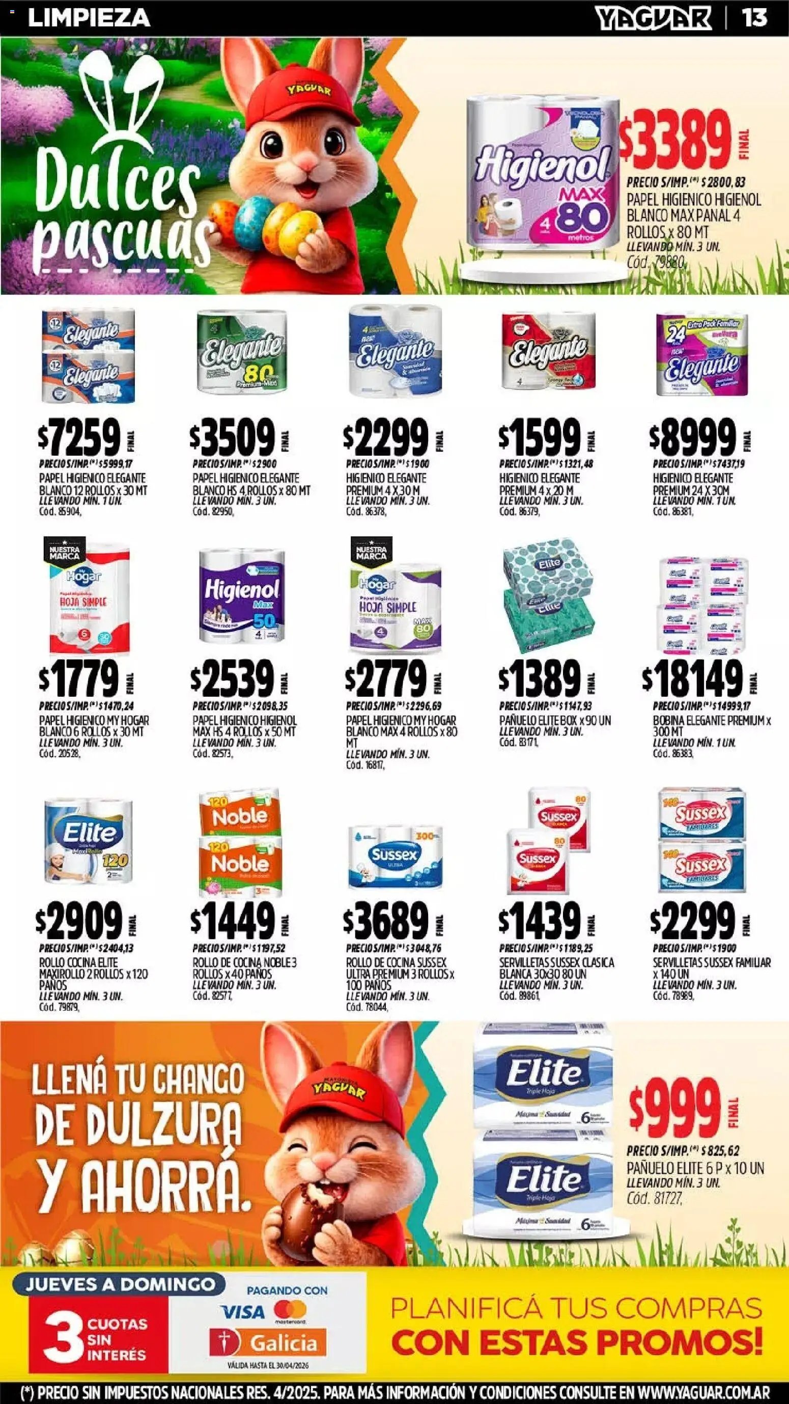 Yaguar - Oferta Semanal Chaco (2026-03-30 - 2026-04-04)