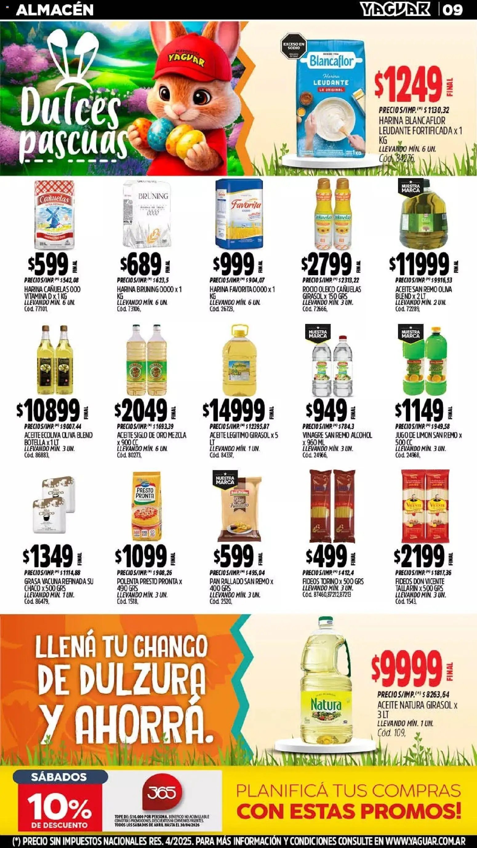 Yaguar - Oferta Semanal Chaco (2026-03-30 - 2026-04-04)