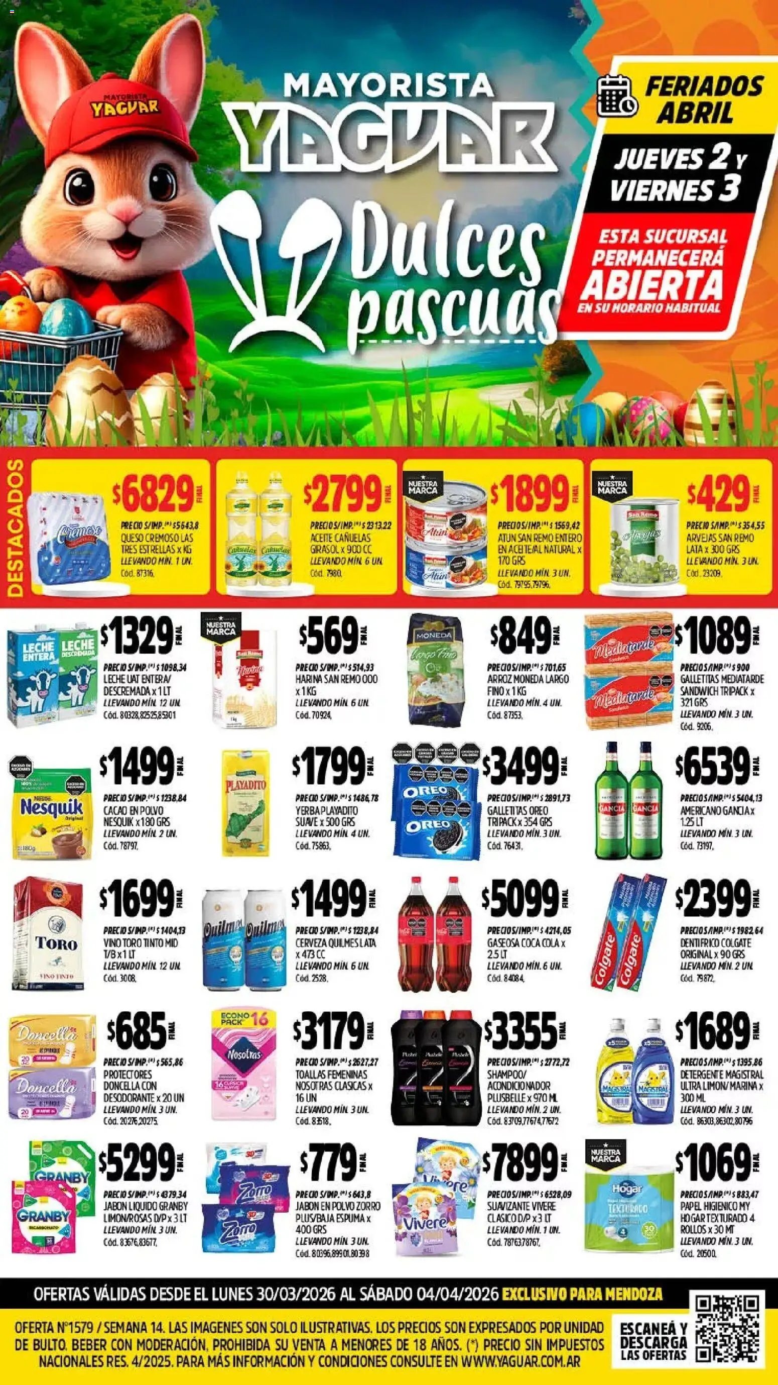 Yaguar - Oferta Semanal Mendoza (2026-03-30 - 2026-04-04)