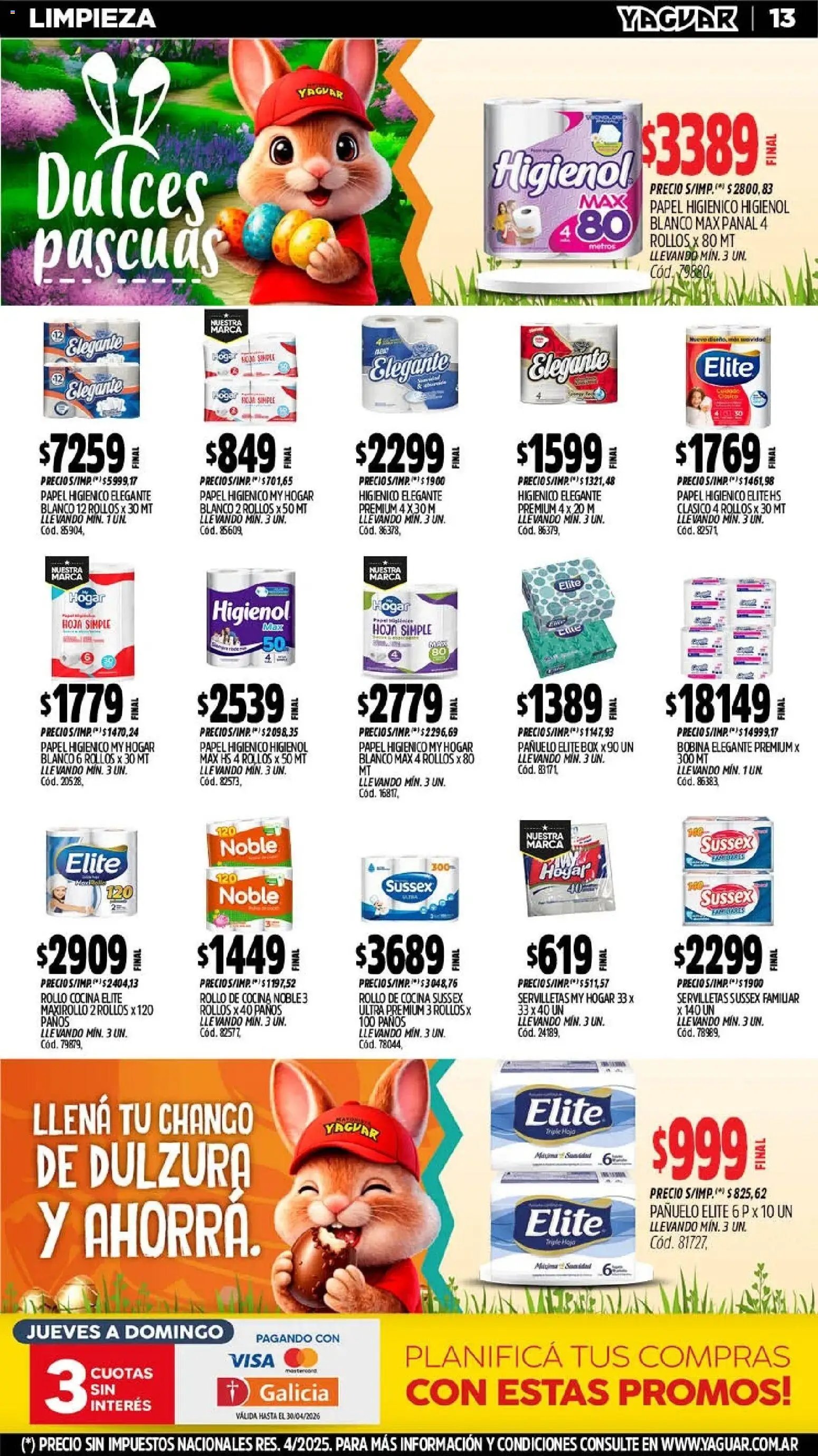 Yaguar - Oferta Semanal Mendoza (2026-03-30 - 2026-04-04)